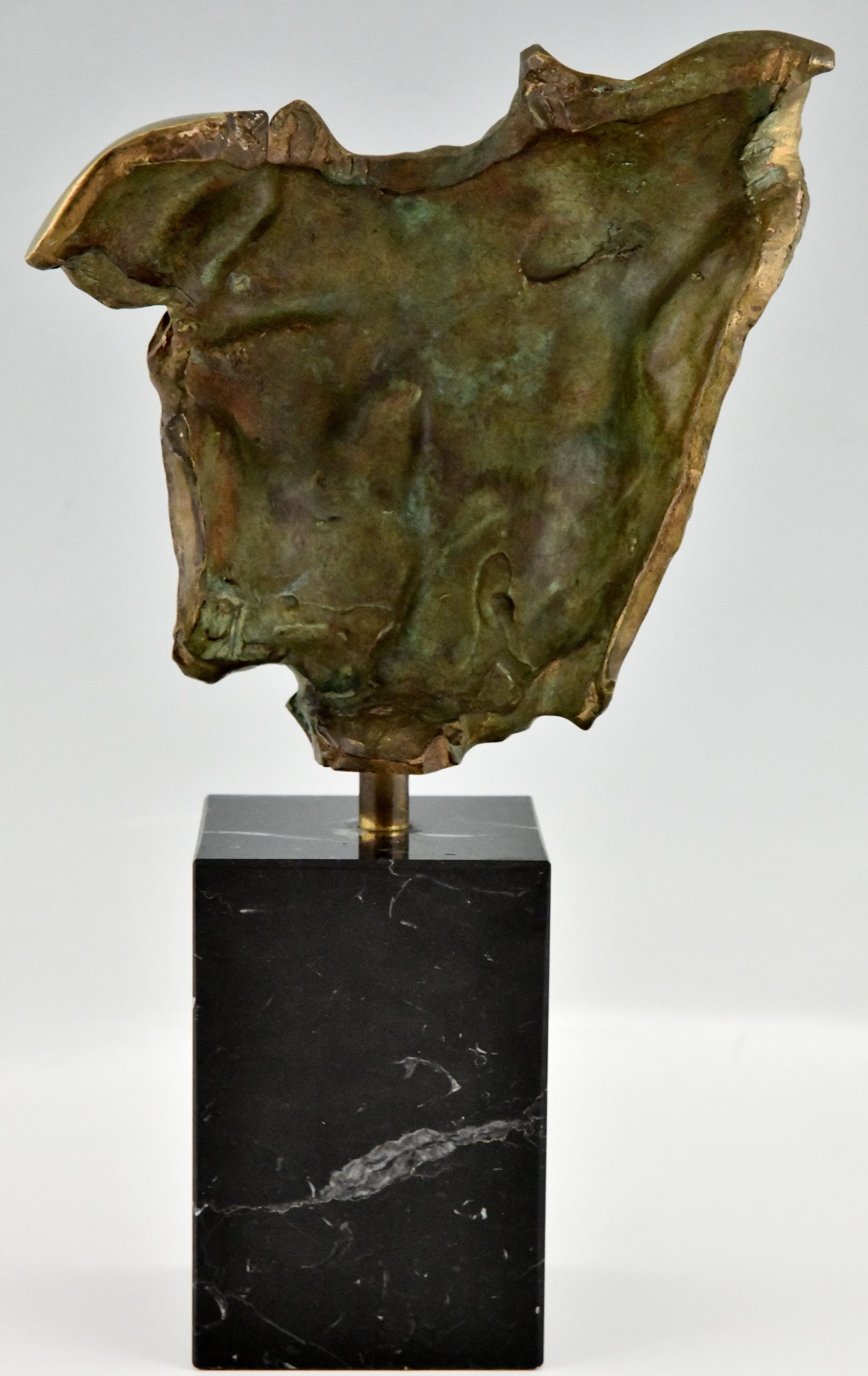 Mid Century bronze sculpture male torso.