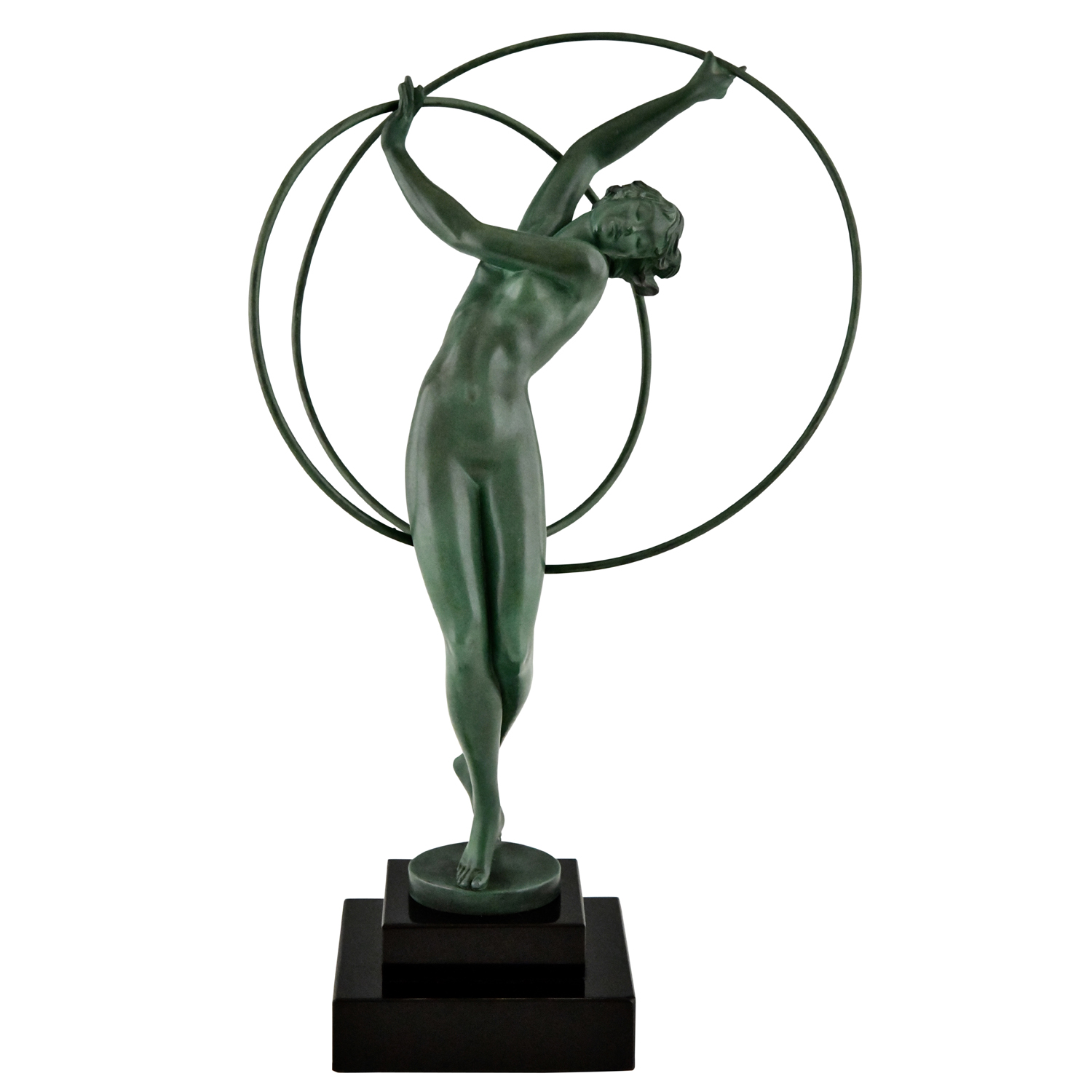 Art Deco nude hoopdancer Fayral -
