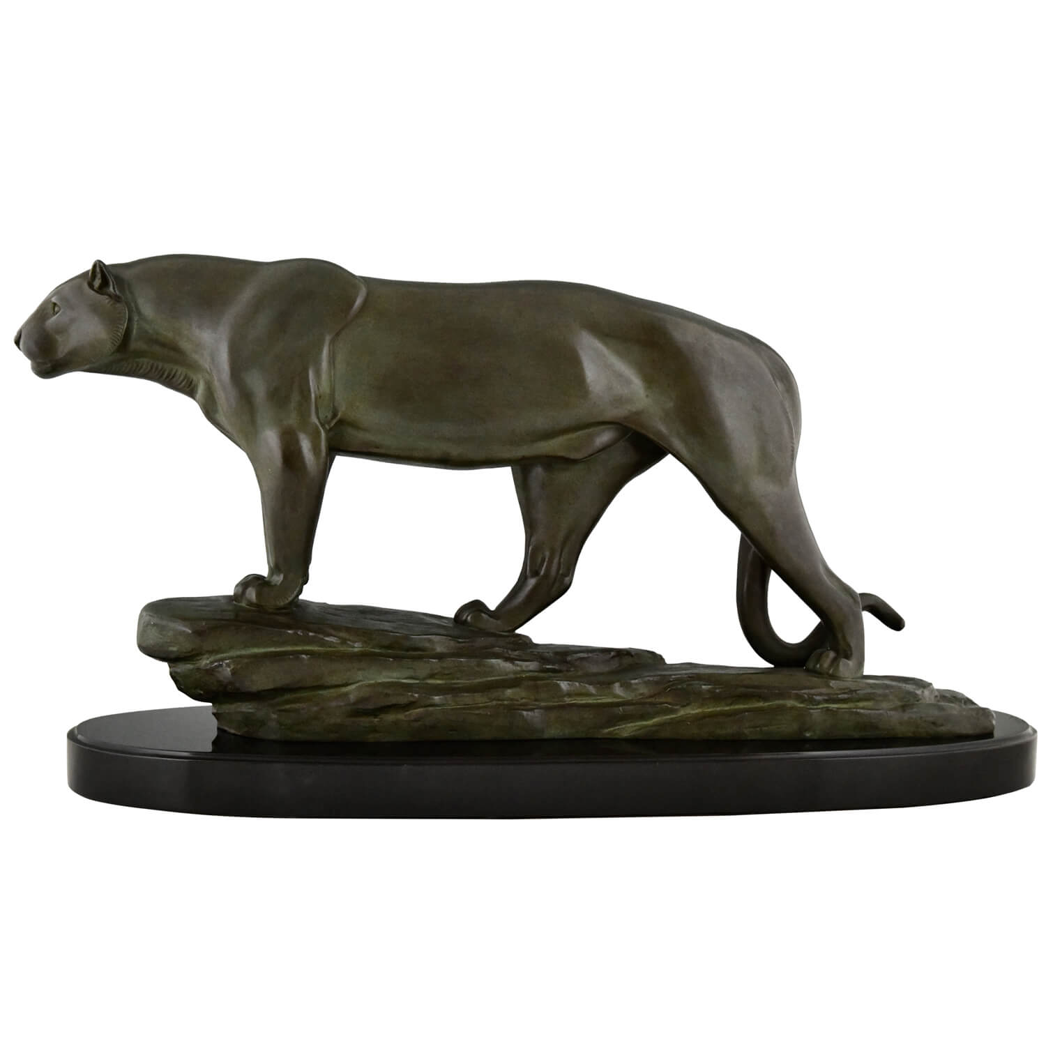 Rulas Art Deco panther sculpture Cham-