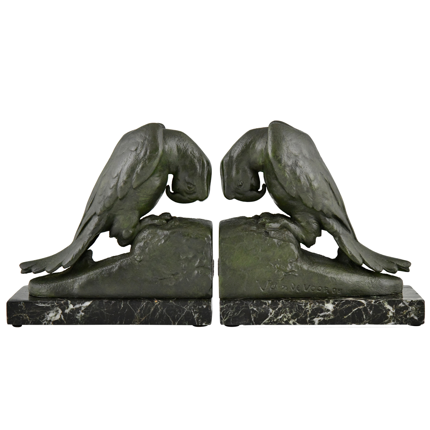 Van de Voorde parrot bookends