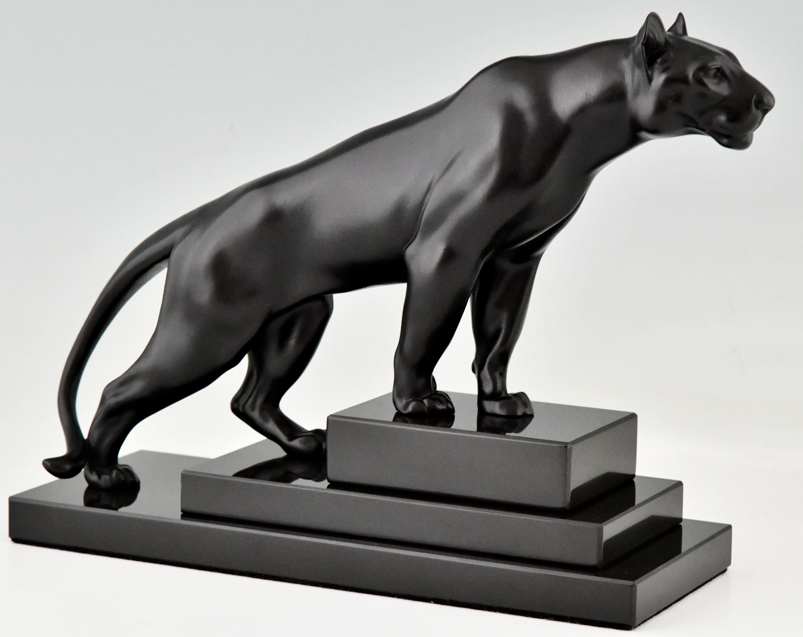 Panther Skulptur im Art Deco Stil JUNGLE