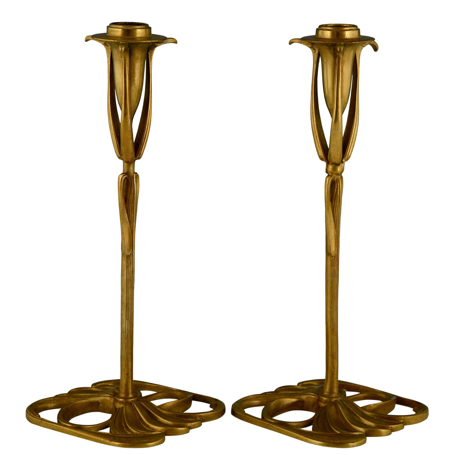 De Feure Art Nouveau candlesticks - 4