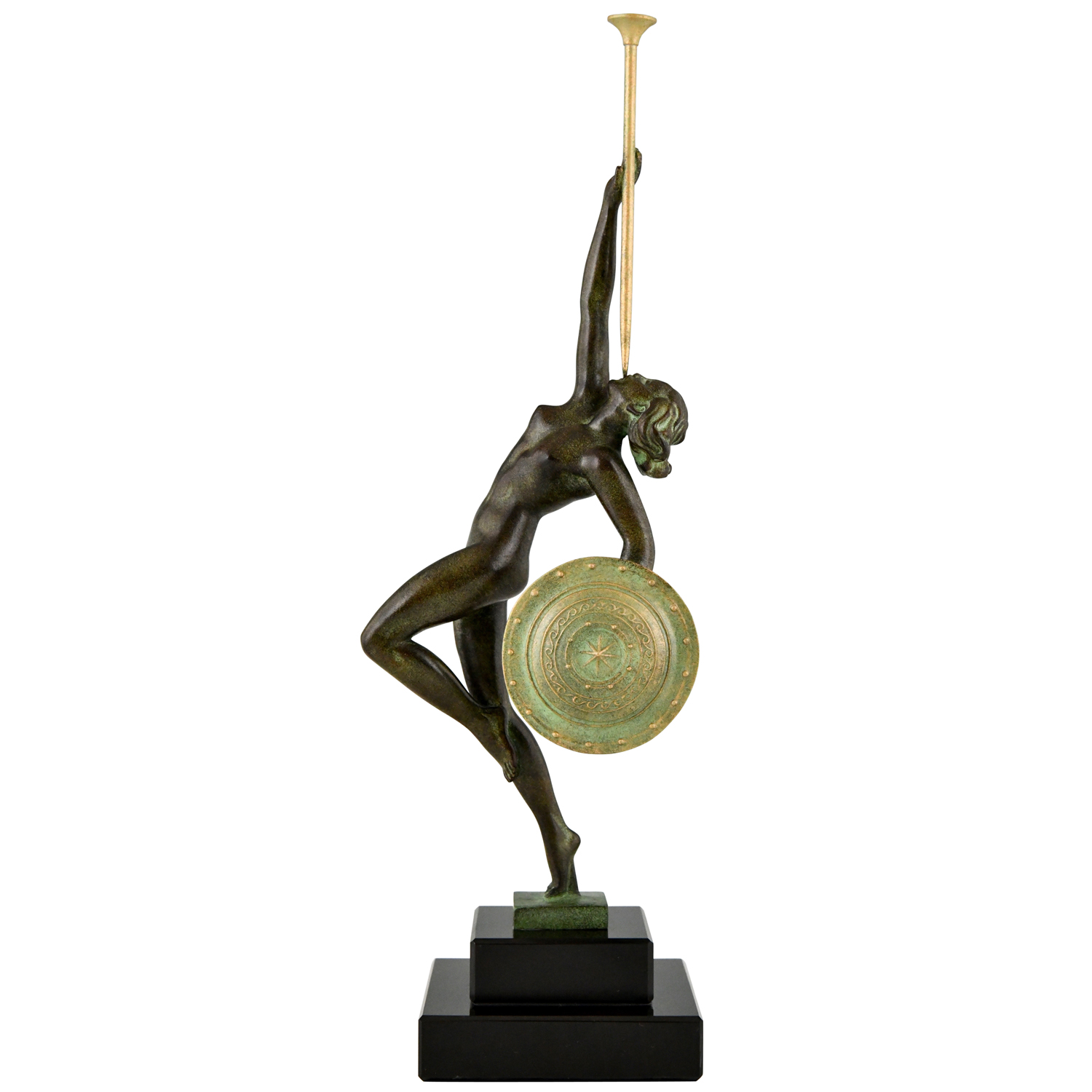 Jericho Guerbe Art Deco sculpture nude