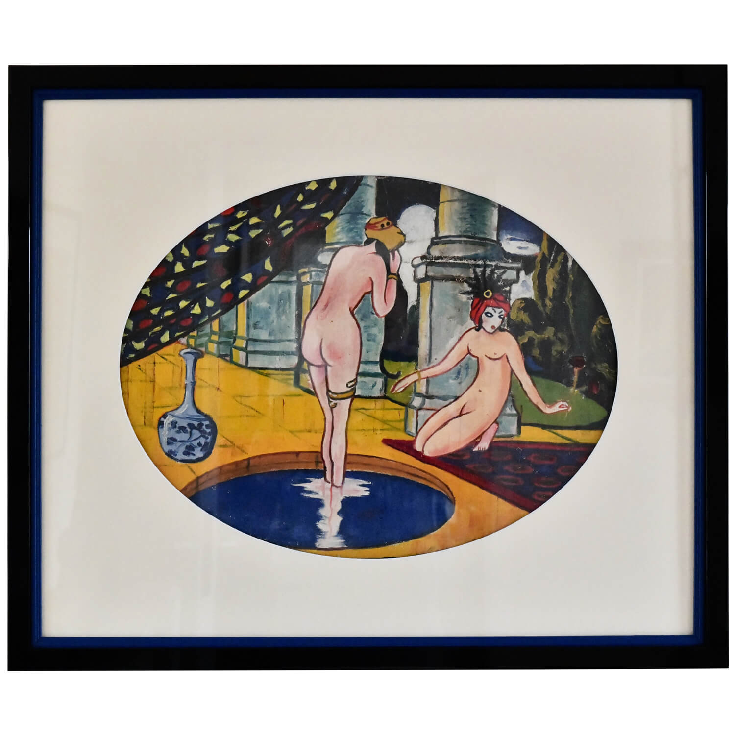 Art Deco painting nudes