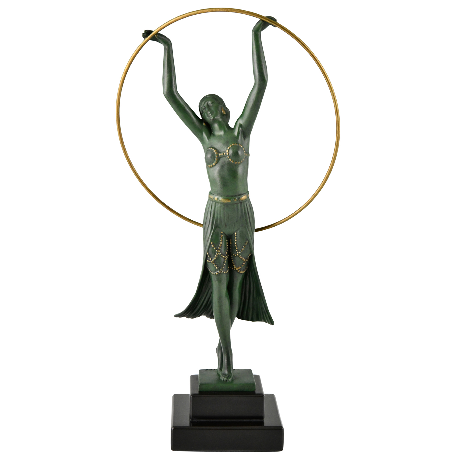 Art Deco sculpture hoopdancer Charles - 1