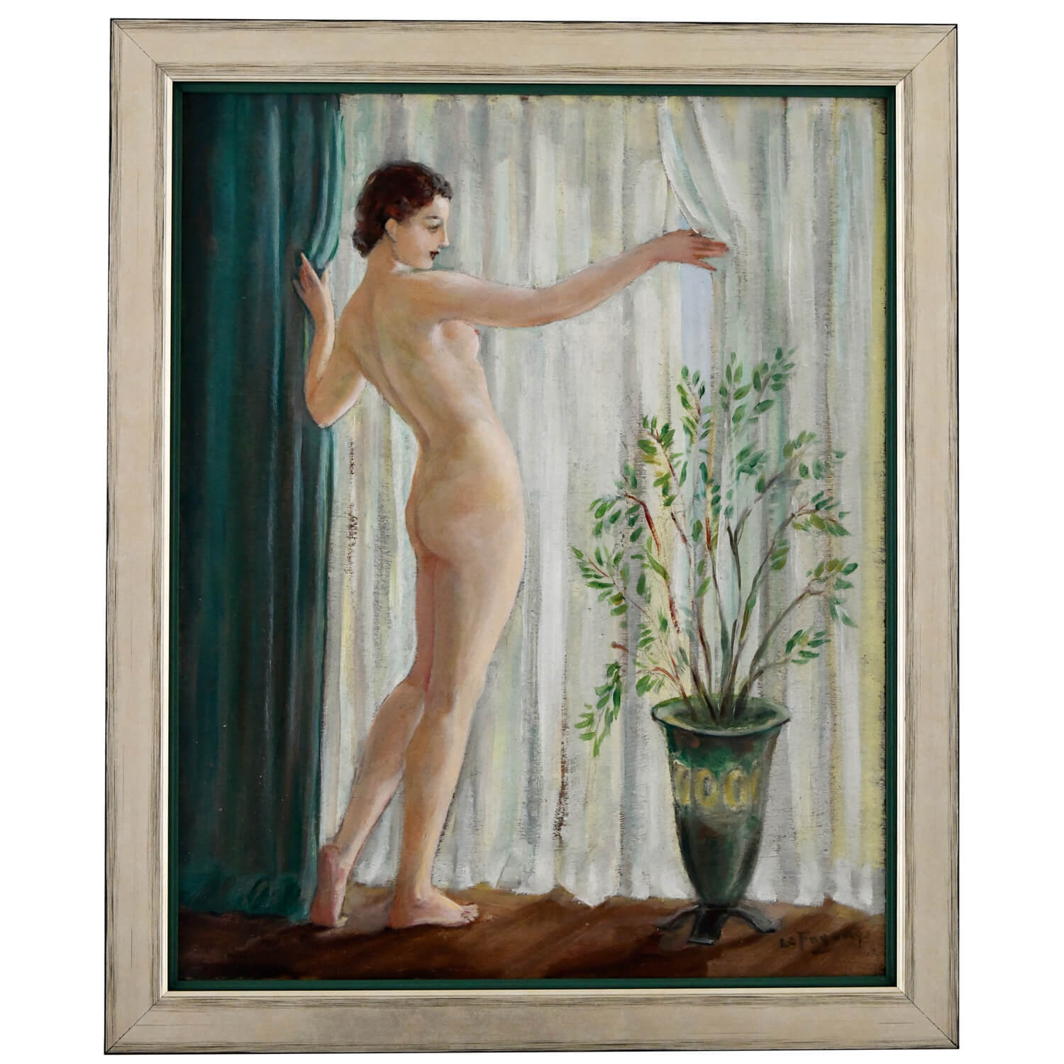 Le faguays painting nude art deco