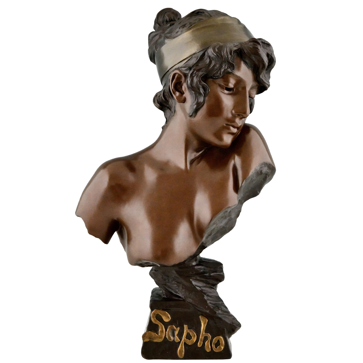 Villanis Sapho Art Nouveau bust - 1