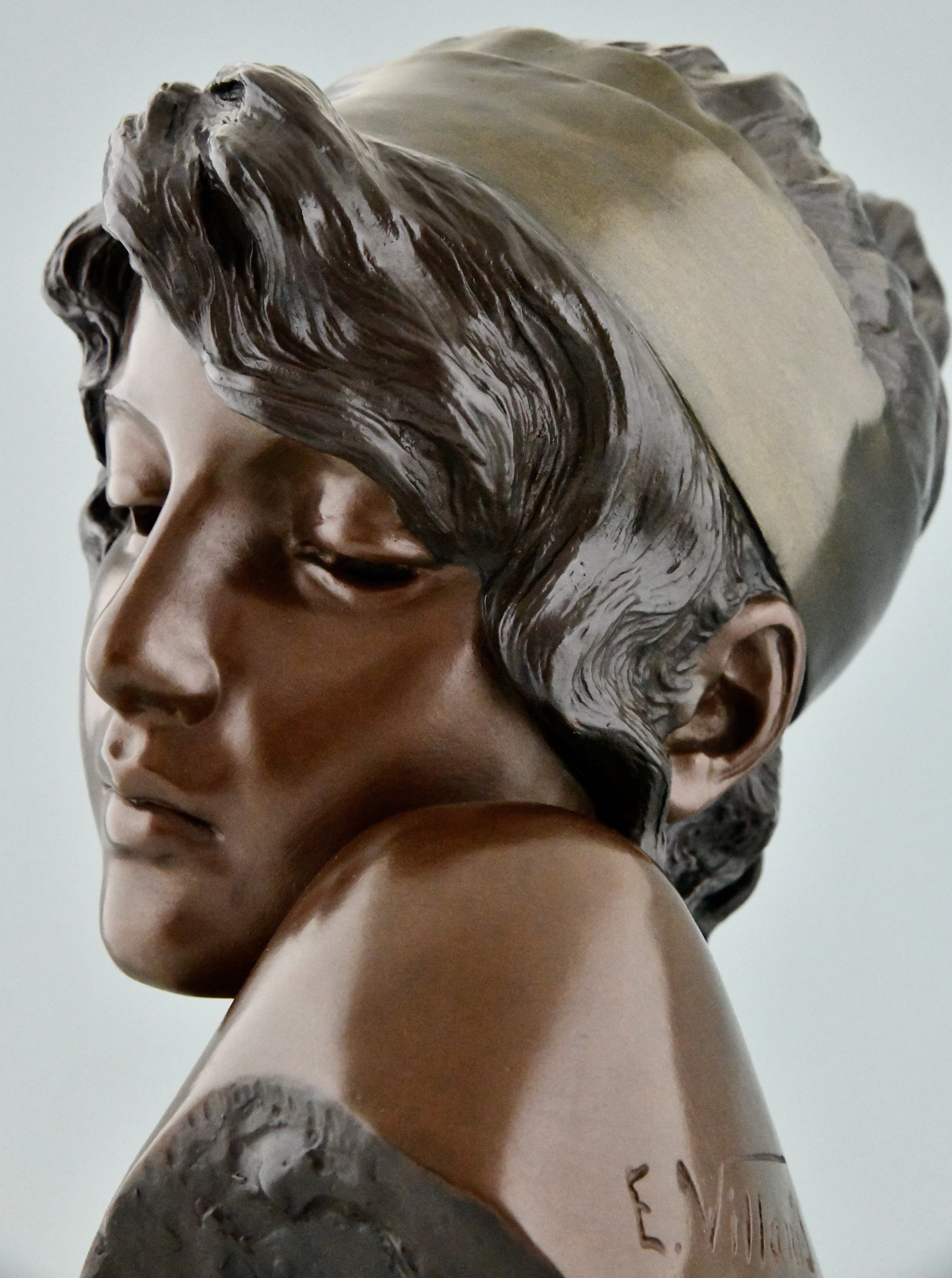Buste Art Nouveau d’une femme Sapho