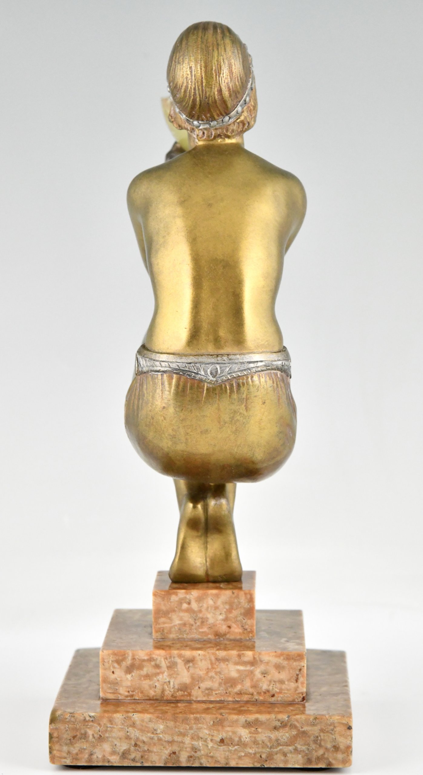 Art Deco bronze sculpture dancer with urn Oblivion