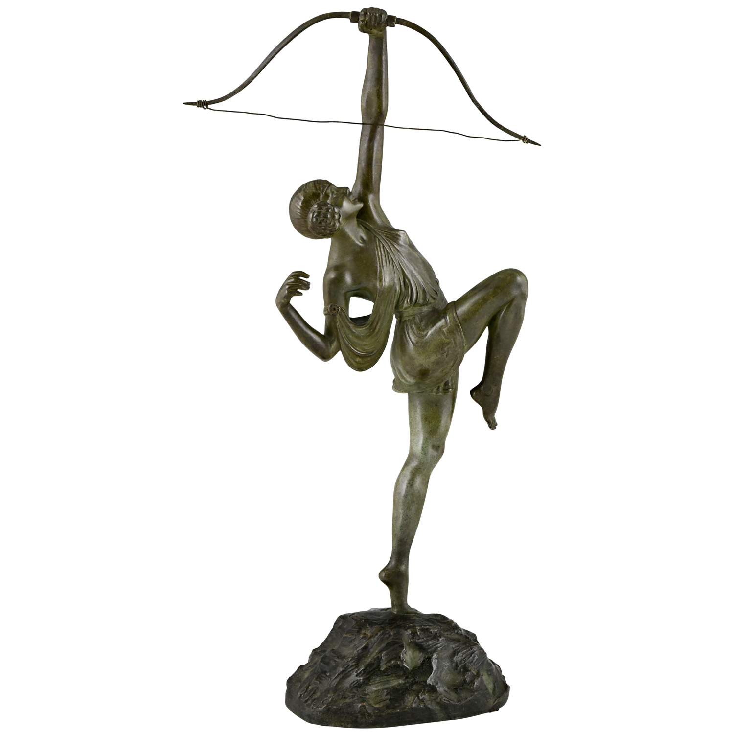 Art Deco bronze sculpture Diana Le Faguays