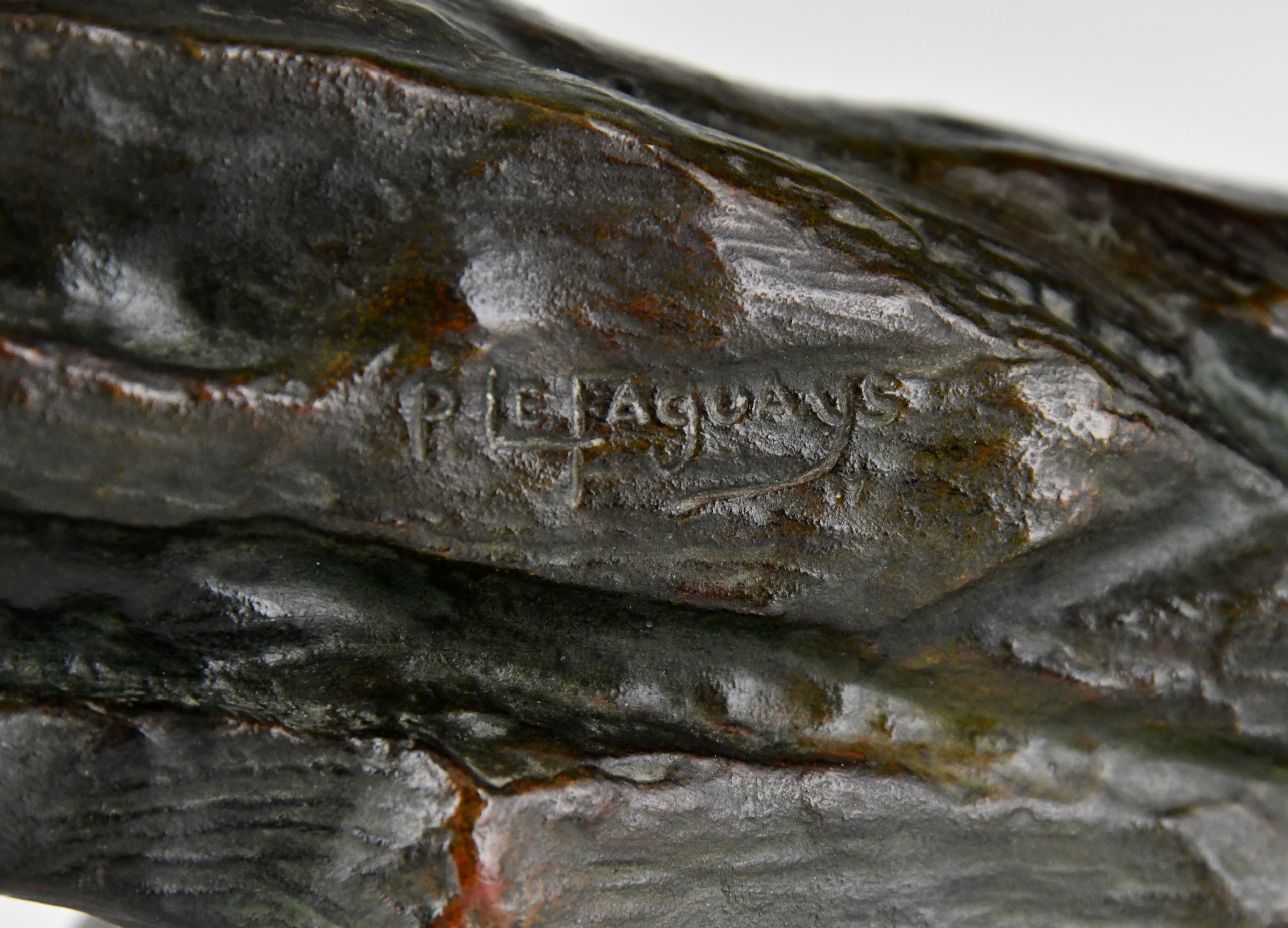 Art Deco Bronzen Sculptuur Atleet met Speer Art Deco Bronzen Sculptuur Atleet met Speer