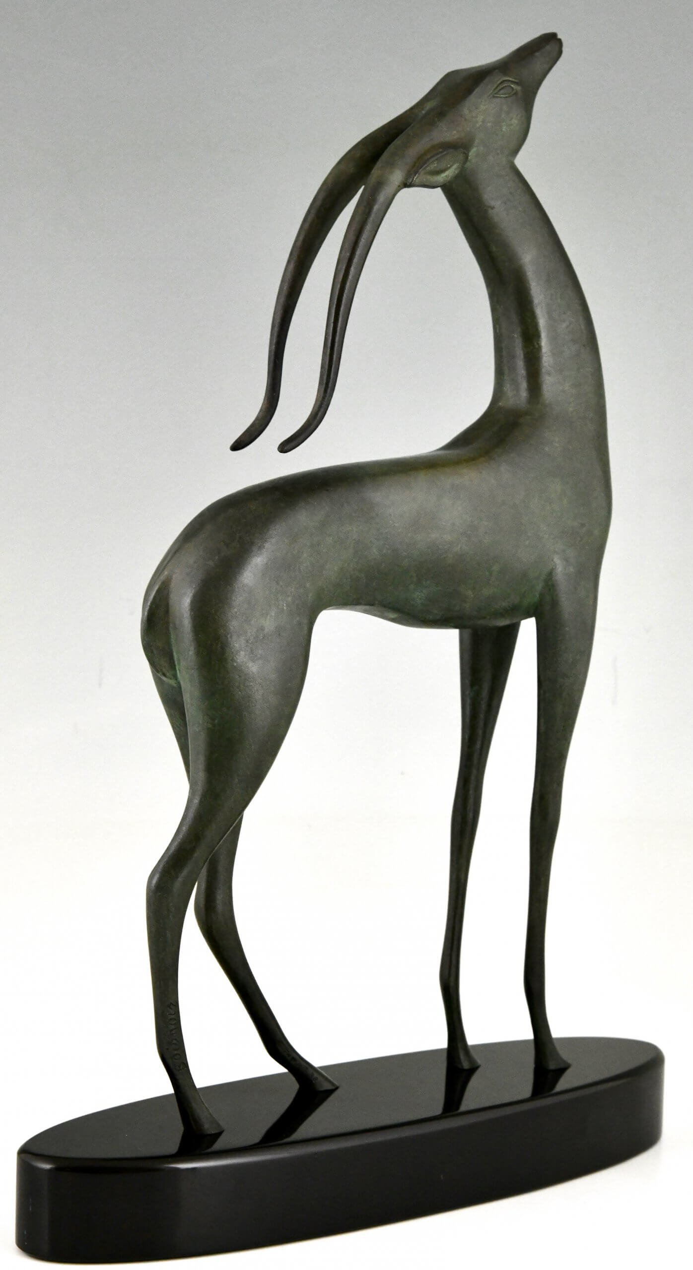 Art Deco bronzen sculptuur antilope