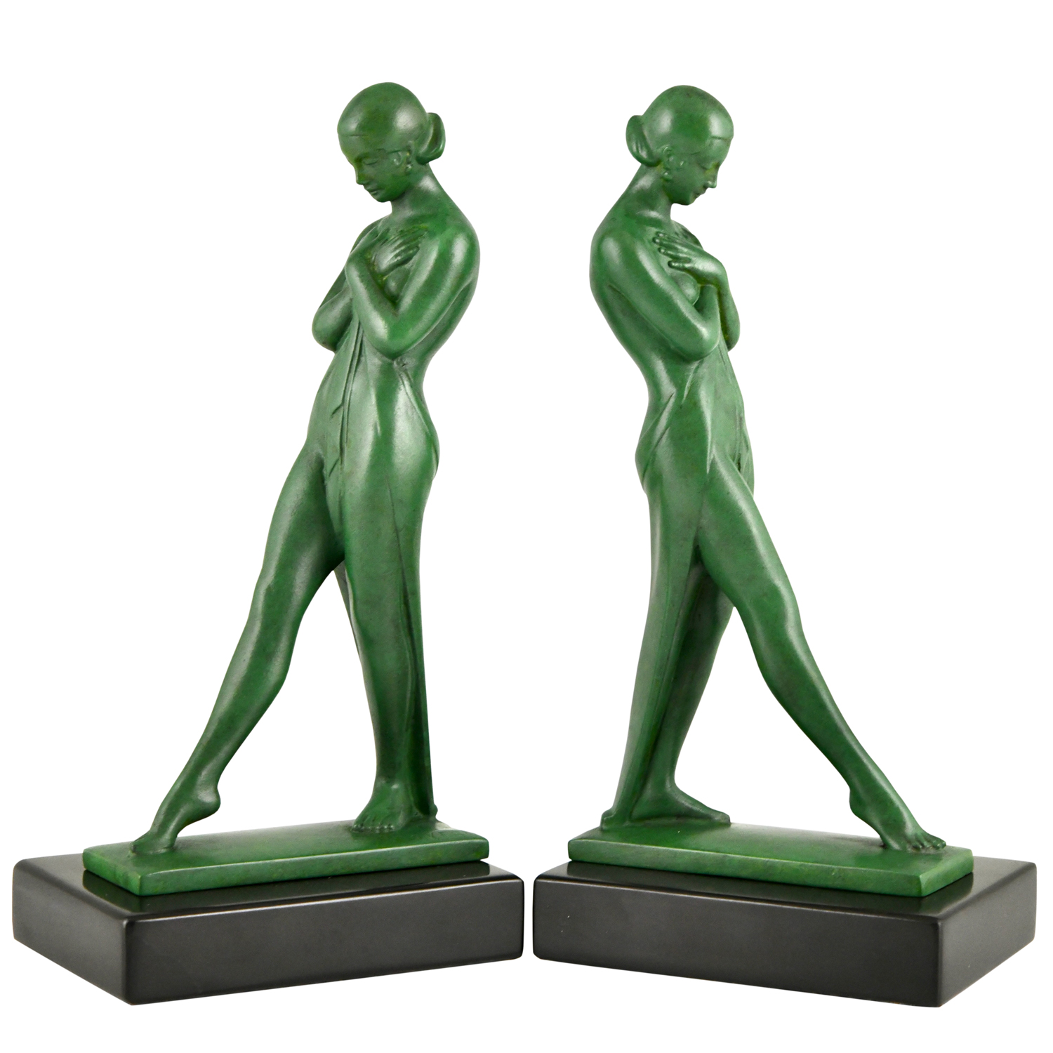 Art Deco bookends Fayral Meditation - 2