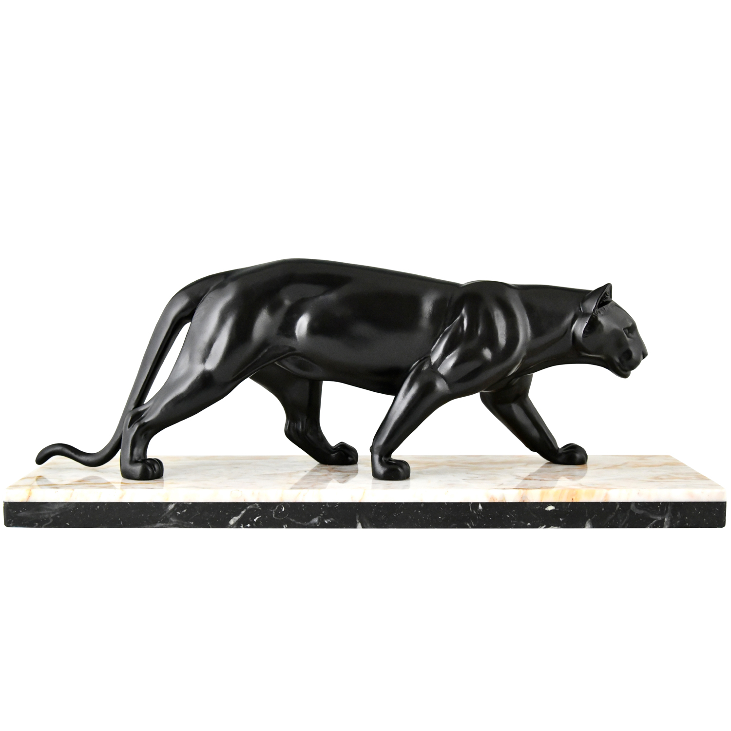 Art Deco panther sculpture Leducq