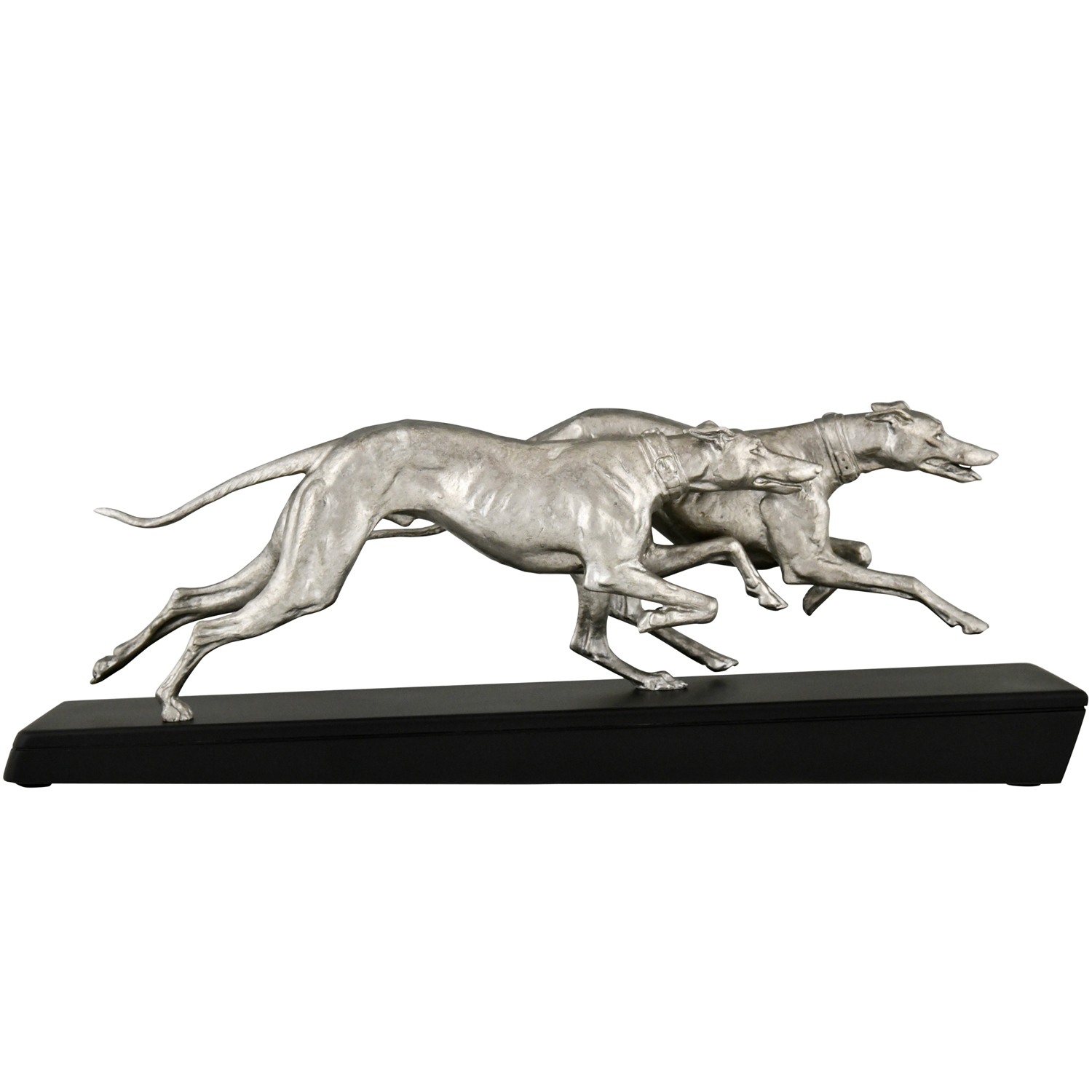 Sculpture Art Déco deux lévriers Art Deco sculpture Plagnet greyhounds