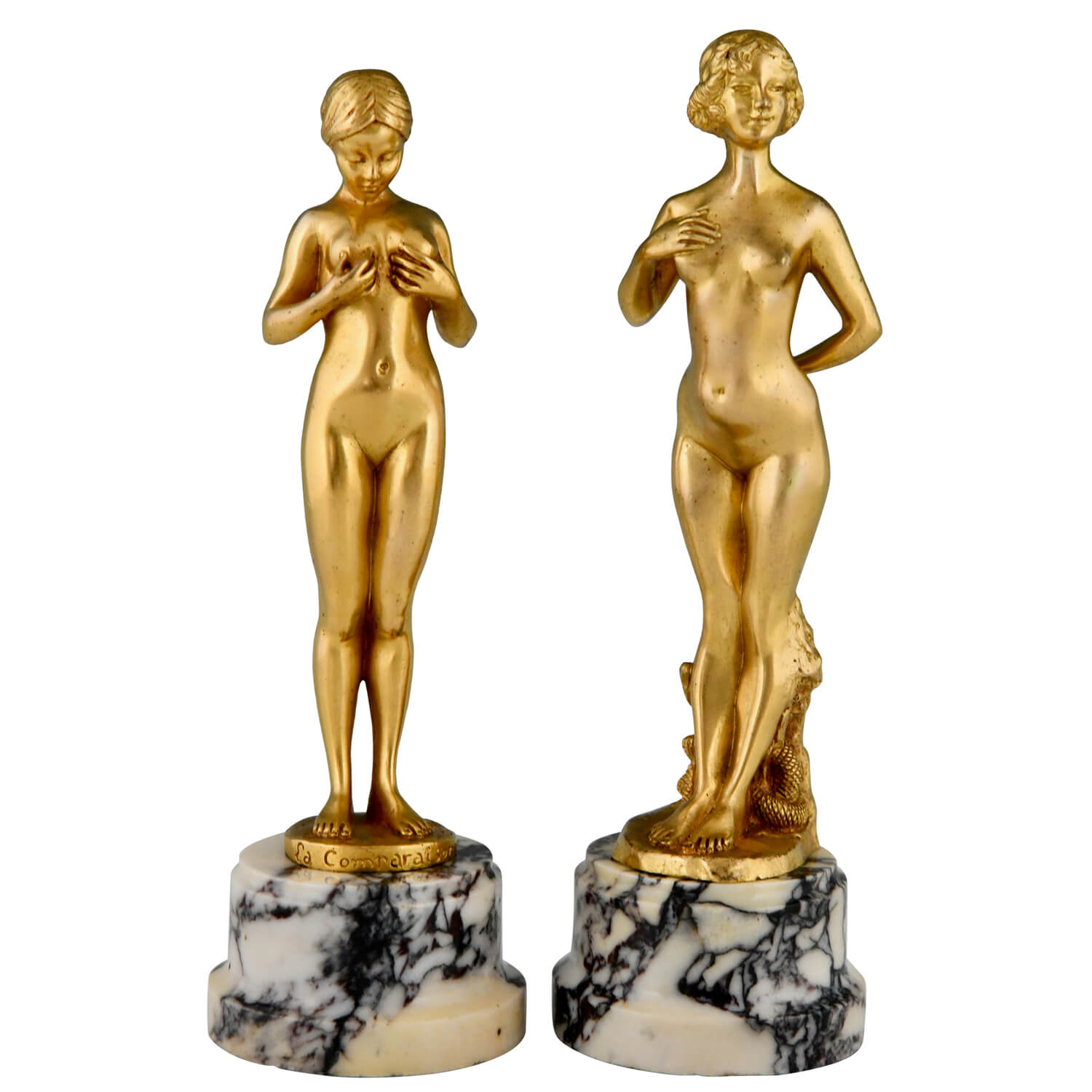 Bofill art nouveau bronze sculpture nudes