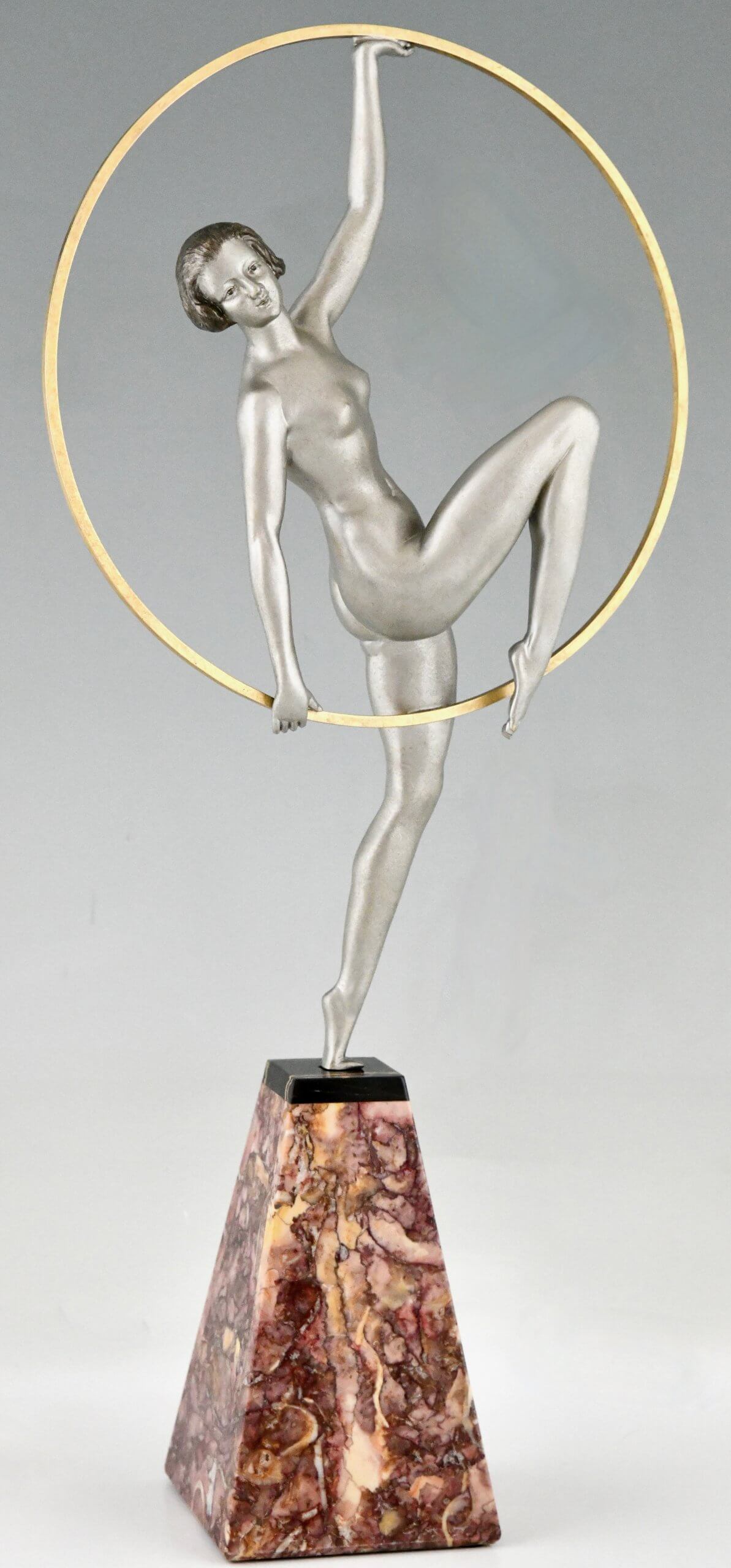 Art Deco sculpture hoop dancer.