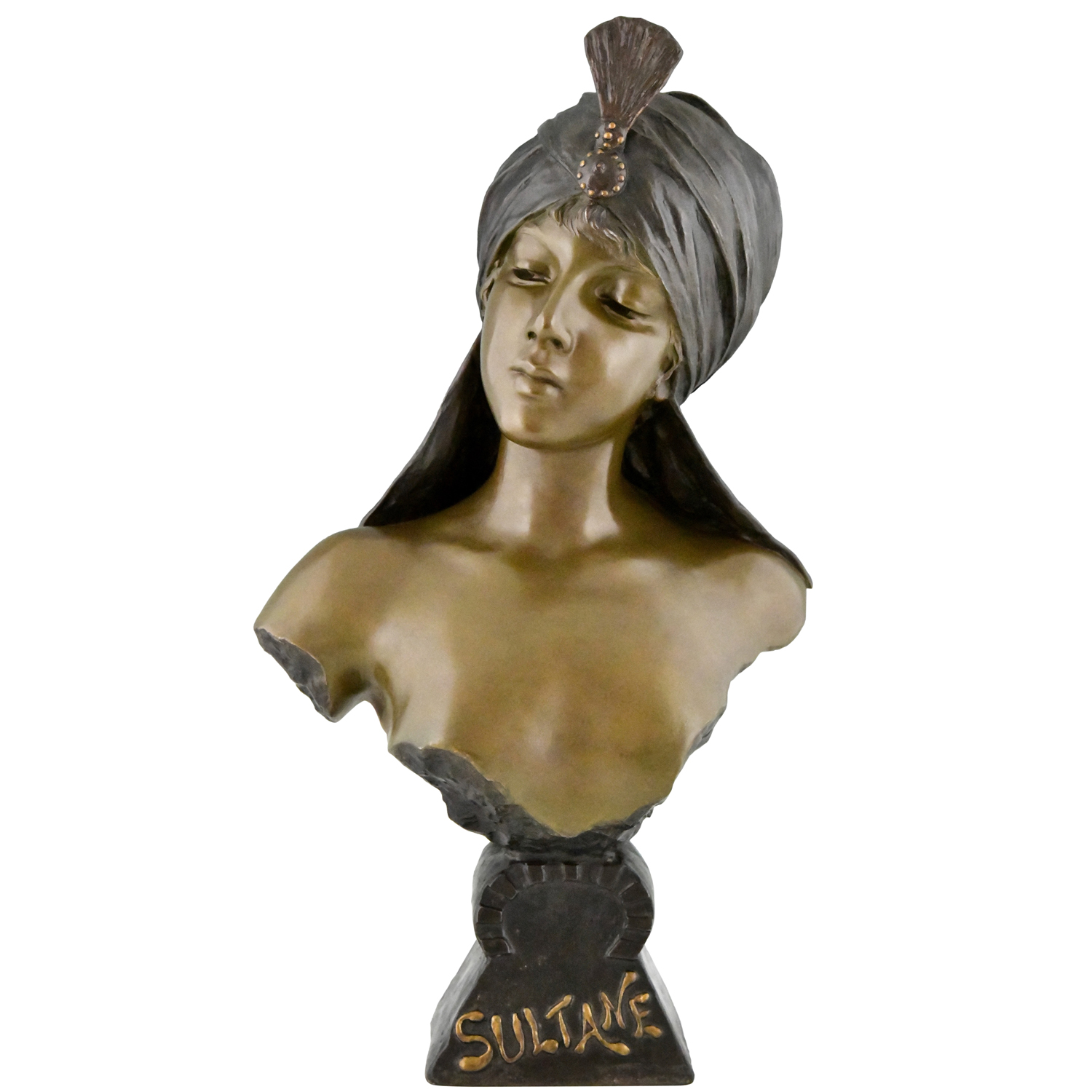 Sultane Villanis bust woman Art Nouveau