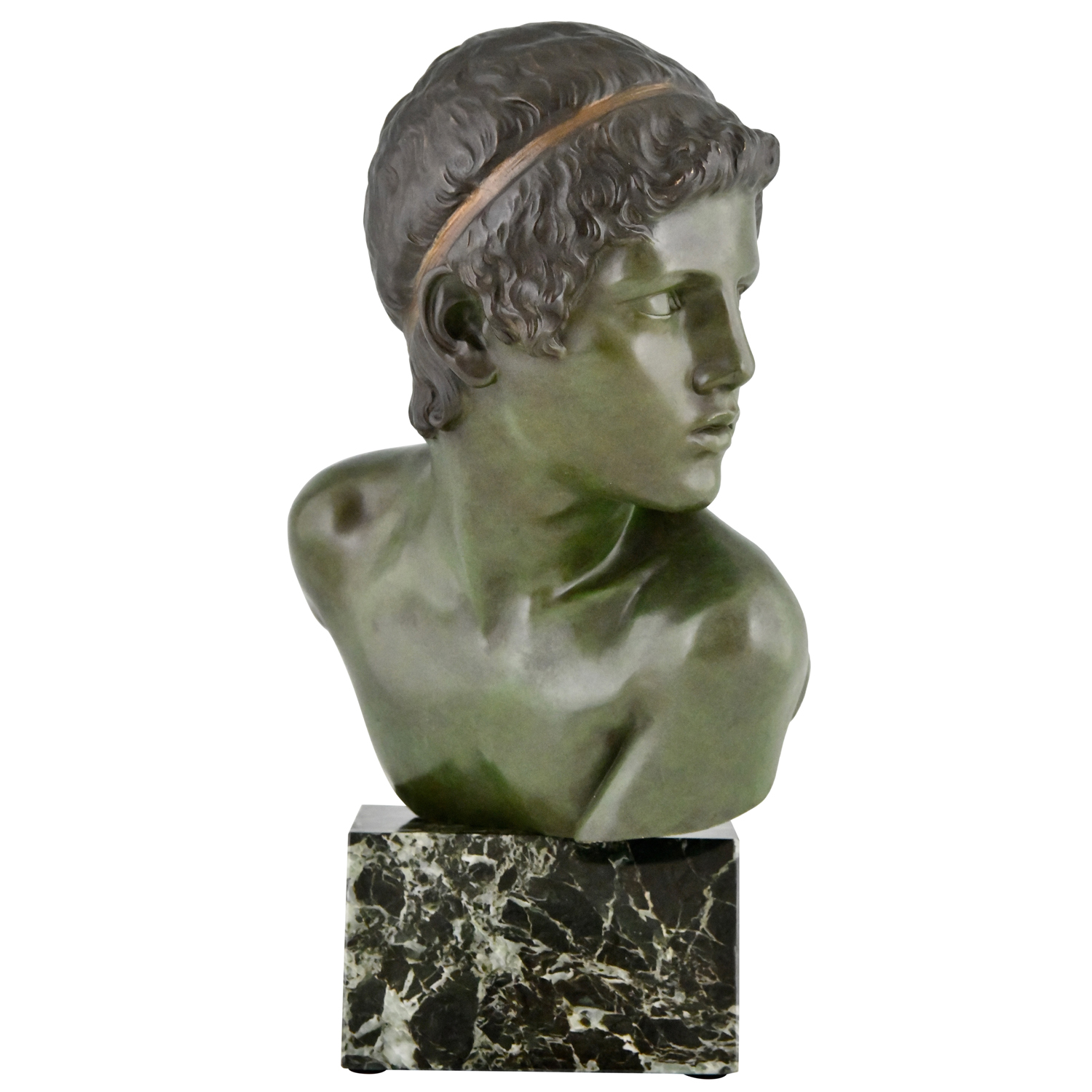 Achilles bronze bust Constant Roux - 2
