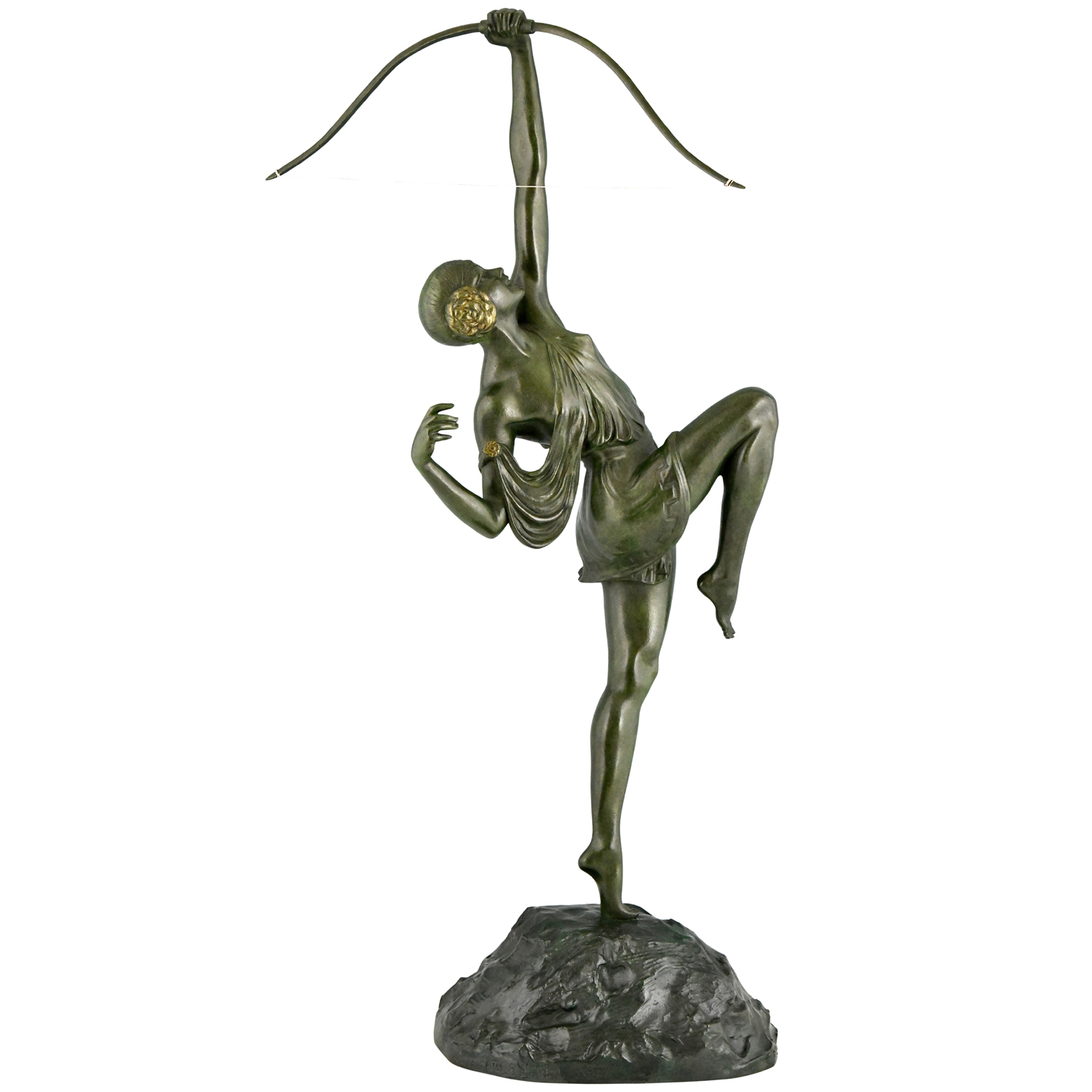 Art Deco Diana Art Deco bronze Le Faguays - 1