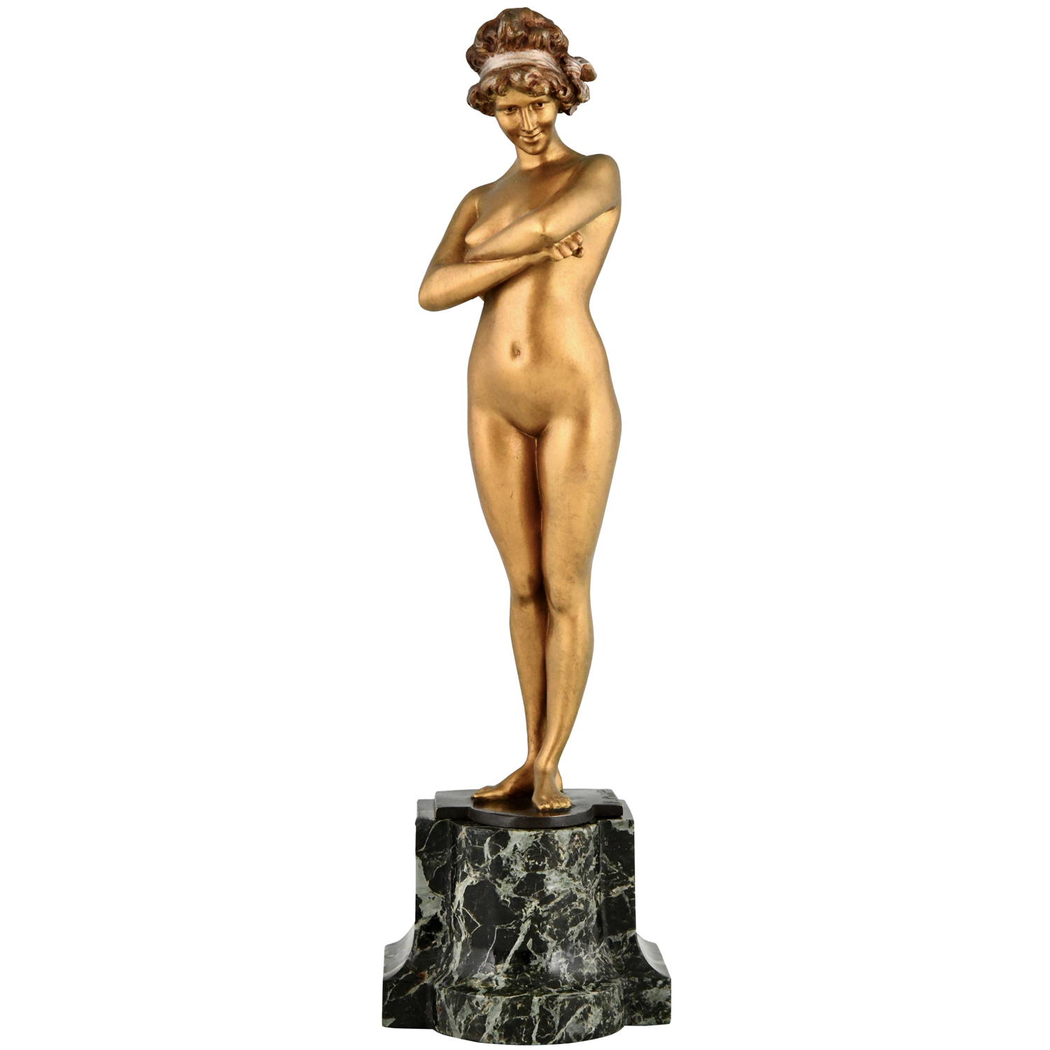 Art Deco bronze nude sculpture Paul Philippe