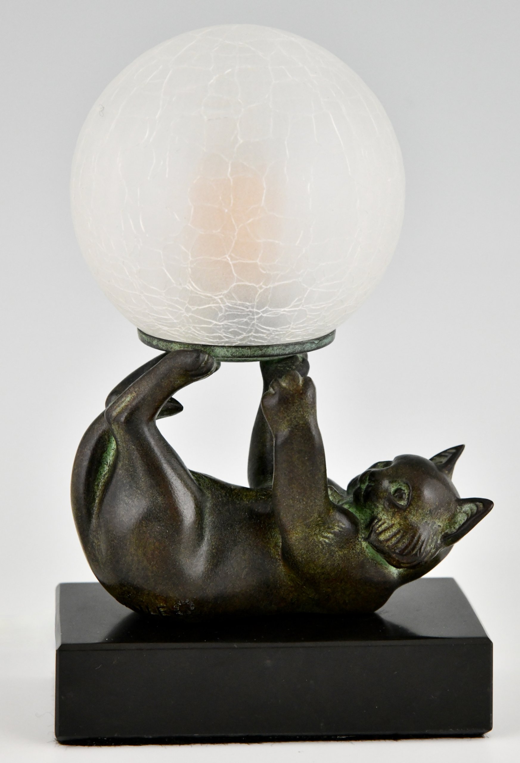 Art deco cat lamp store