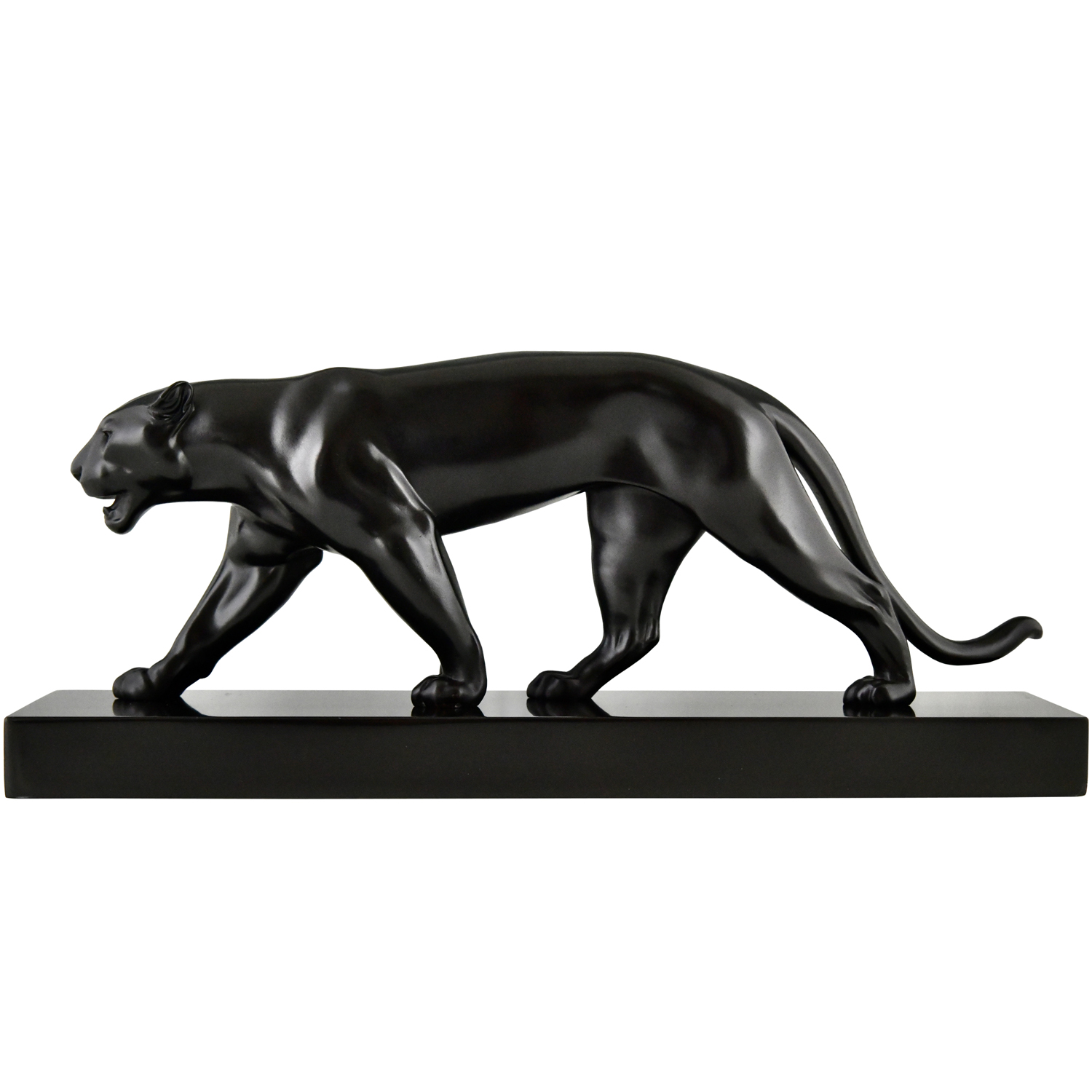 Max Le Verrier Art Deco panther sculpture Ouganda Deconamic