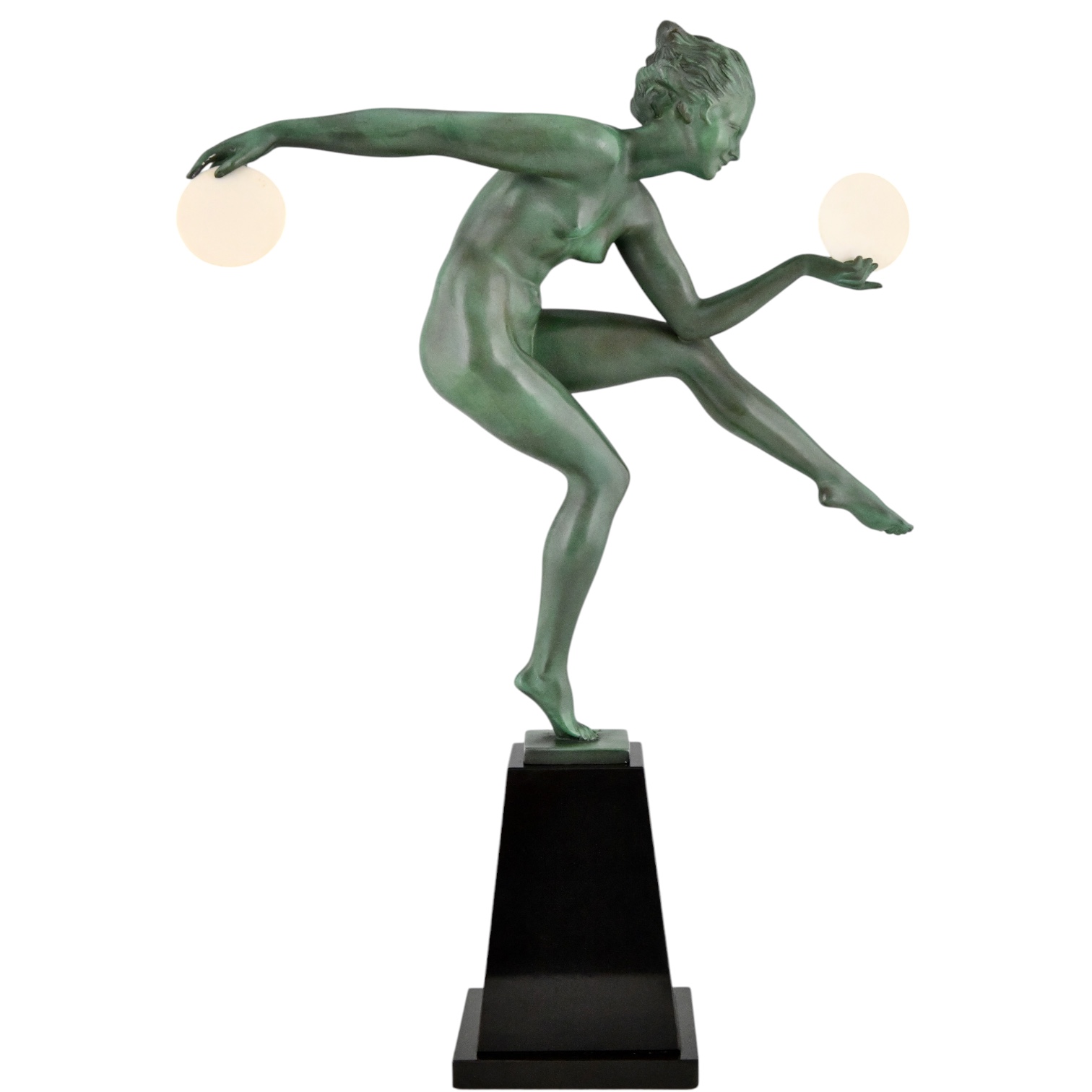 Art Deco disc dancer Derenne - 1-Deconamic Danse Païenne Bouraine Max le Verrier