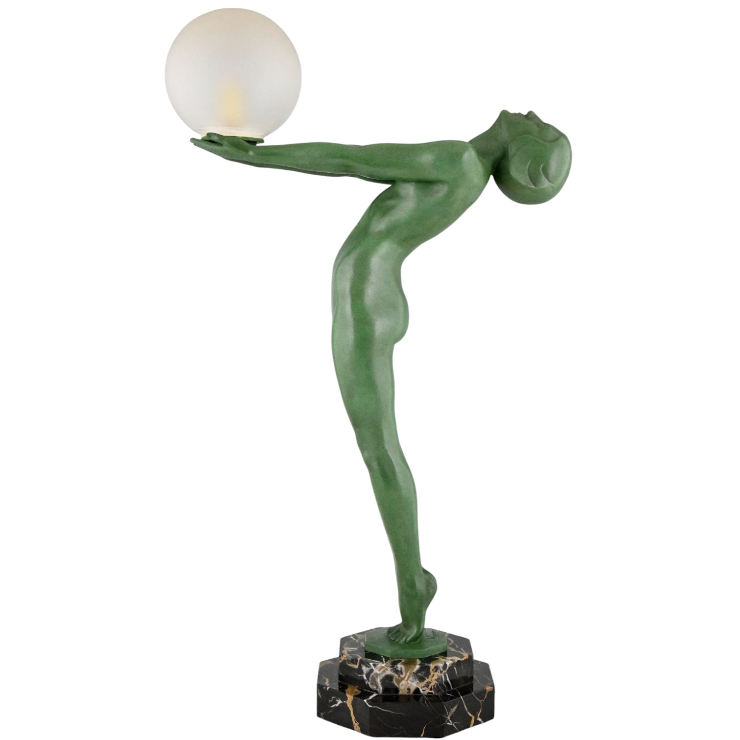 Art Deco lamp Max Le Verrier Clarté Lumina - 1-Deconamic