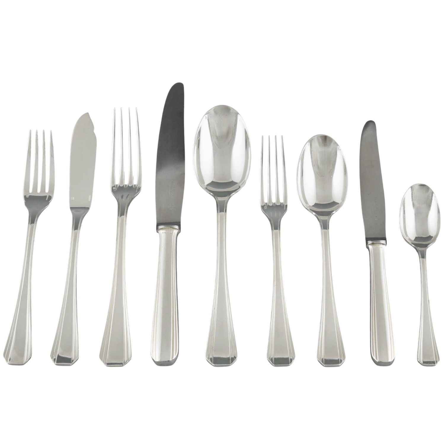 Art Deco cutlery set Boreal Christofle - 1-Deconamic