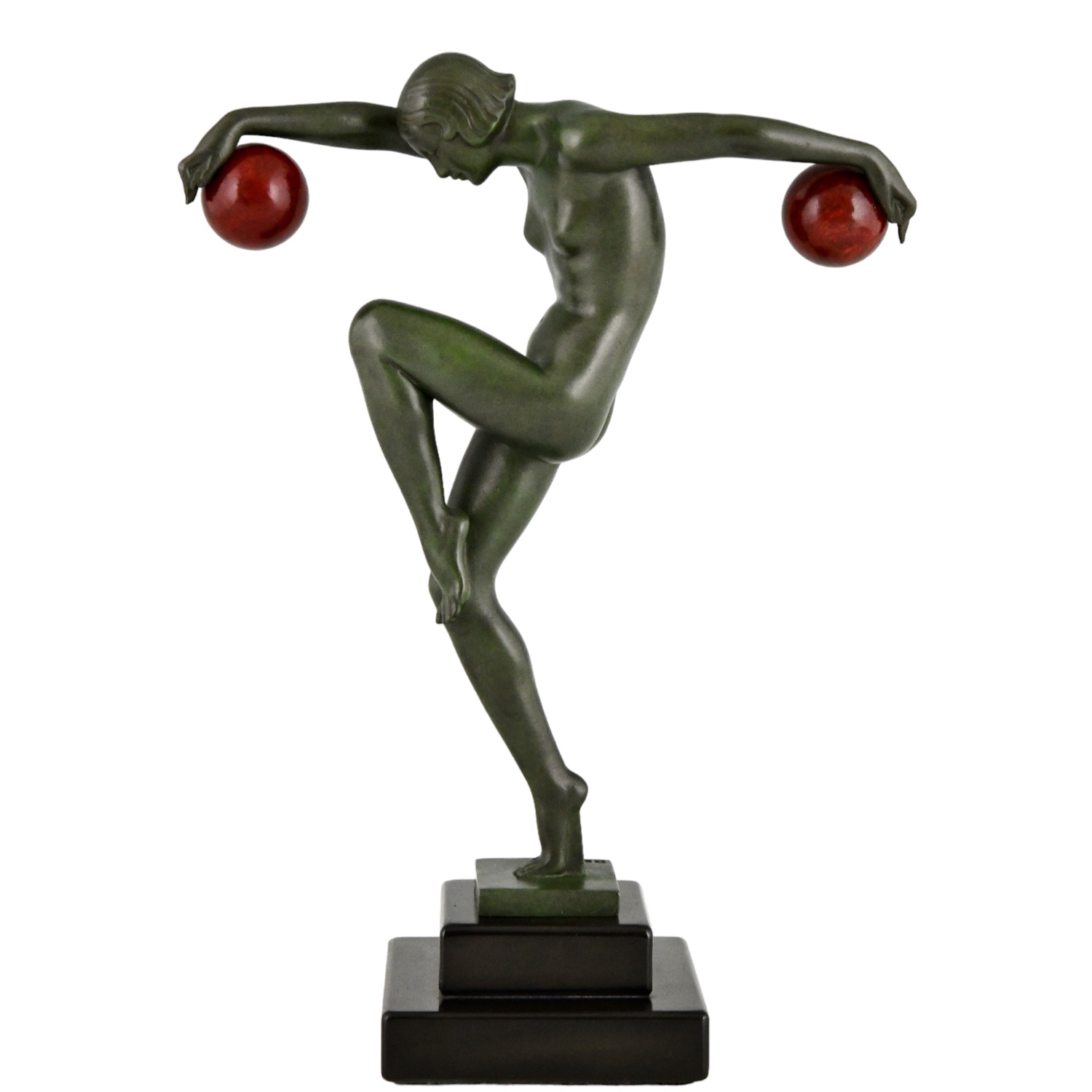 Denis Art Deco sculpture nude with balls - 1-Deconamic