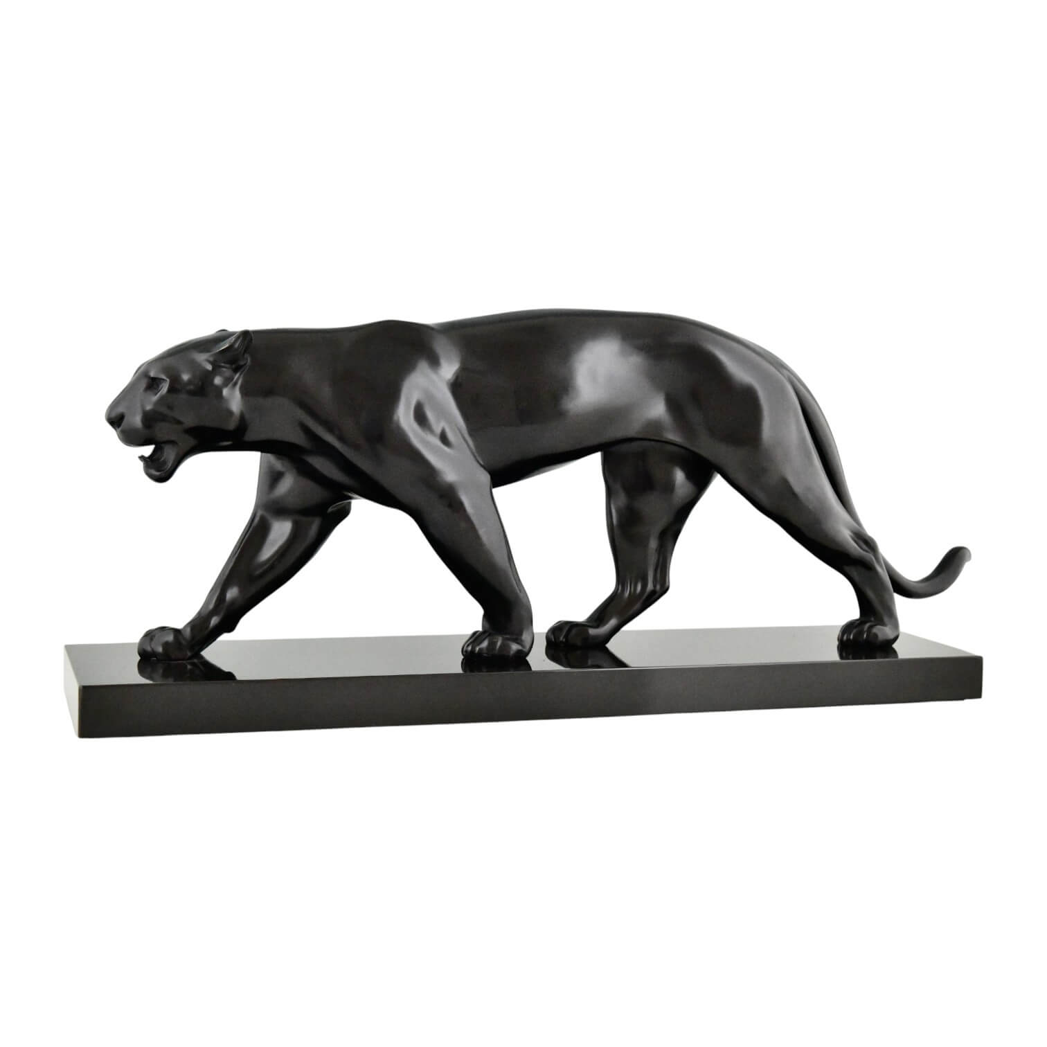 Art Déco Panther Skulptur BAGHERA Art Déco Panther Skulptur BAGHERA