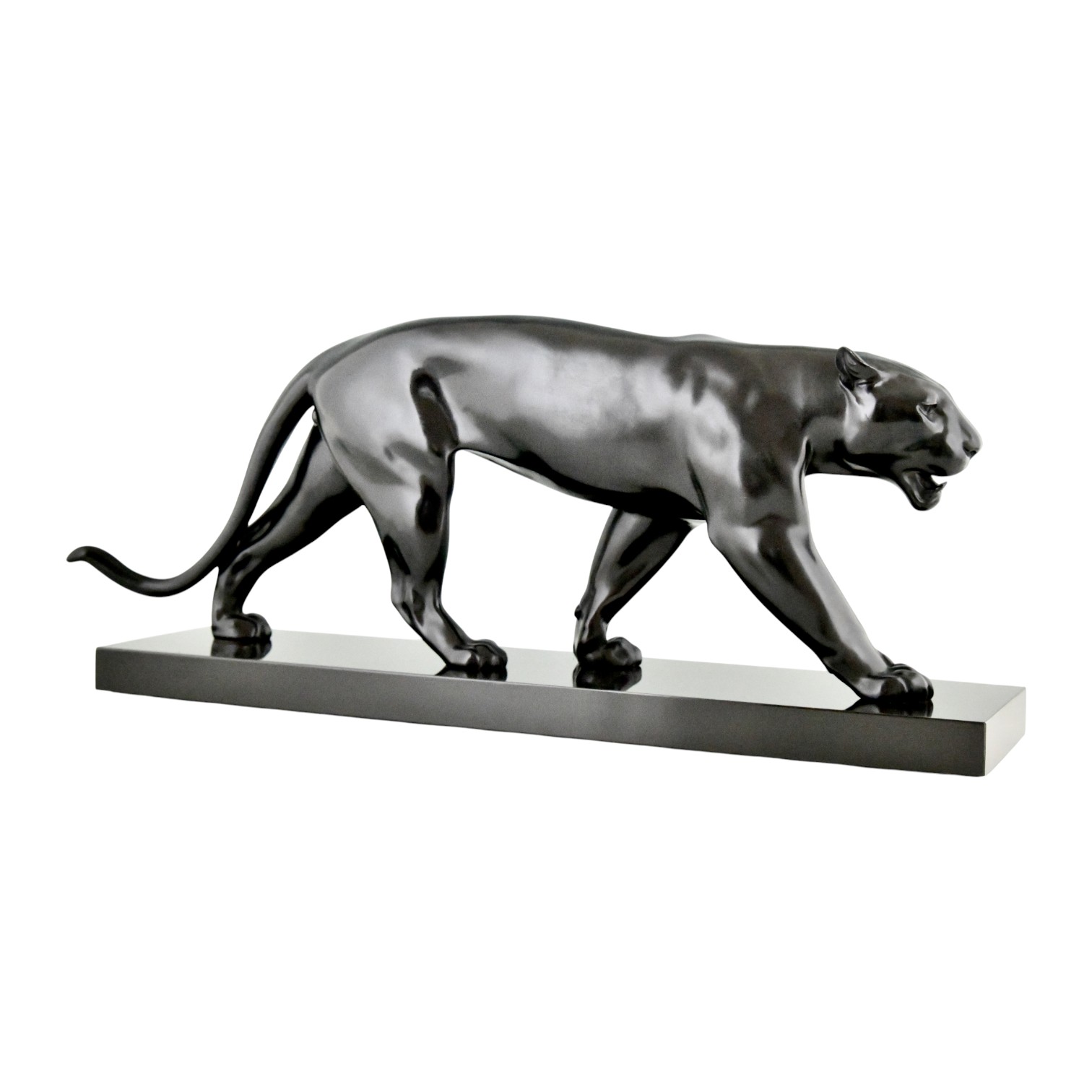Art Déco Panther Skulptur BAGHERA Art Déco Panther Skulptur BAGHERA