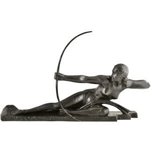 Bouraine Penthesilia archer bronze sculpture - 1