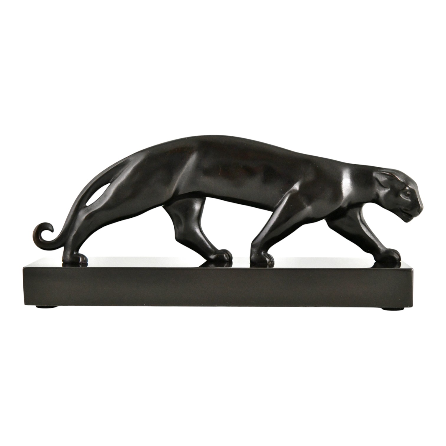 Art Deco bronze panther sculpture Art Deco bronze panther sculpture Luc Alliot - 1-Deconamic
