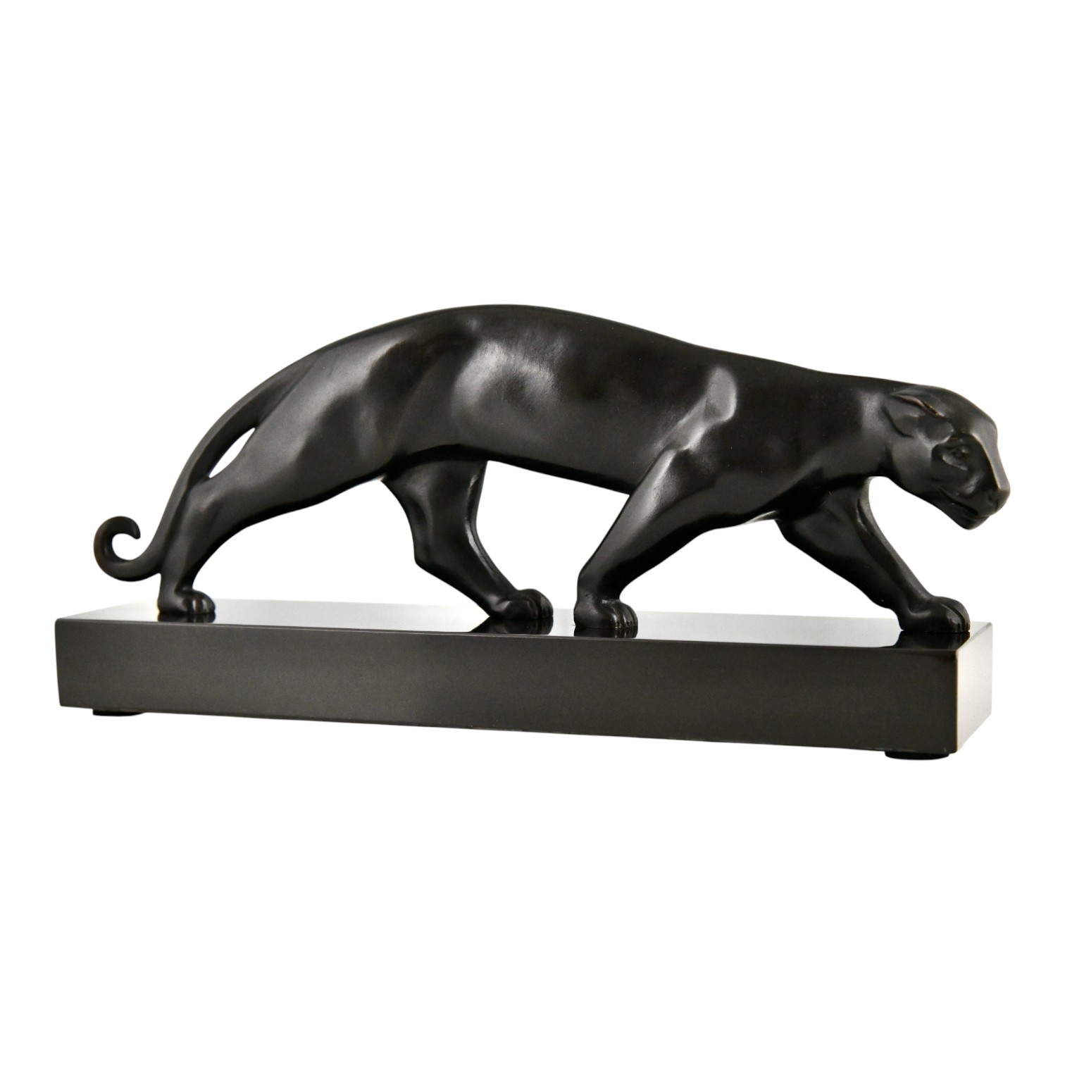 Art Deco bronze panther sculpture Art Deco bronze panther sculpture