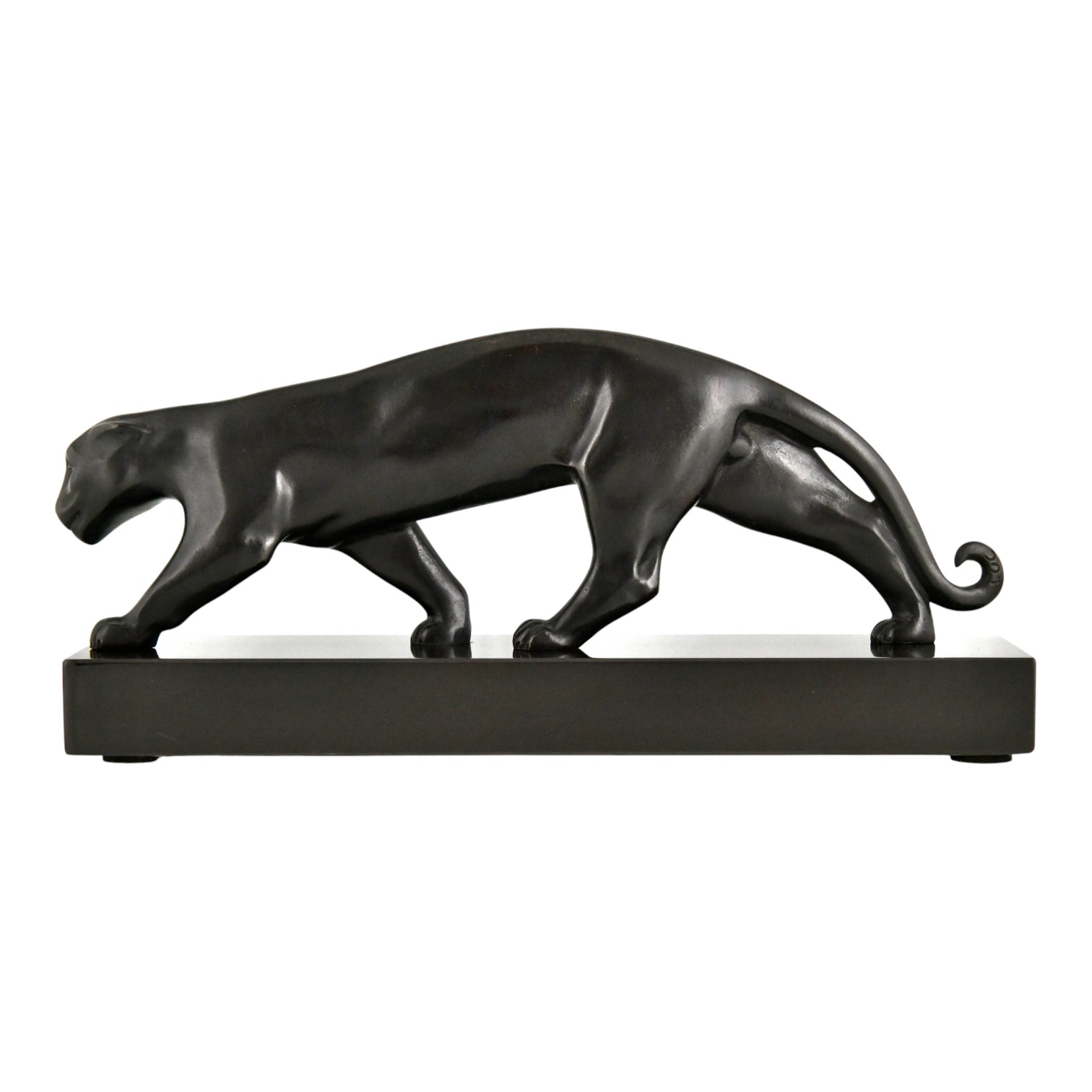 Art Deco bronze panther sculpture Art Deco bronze panther sculpture