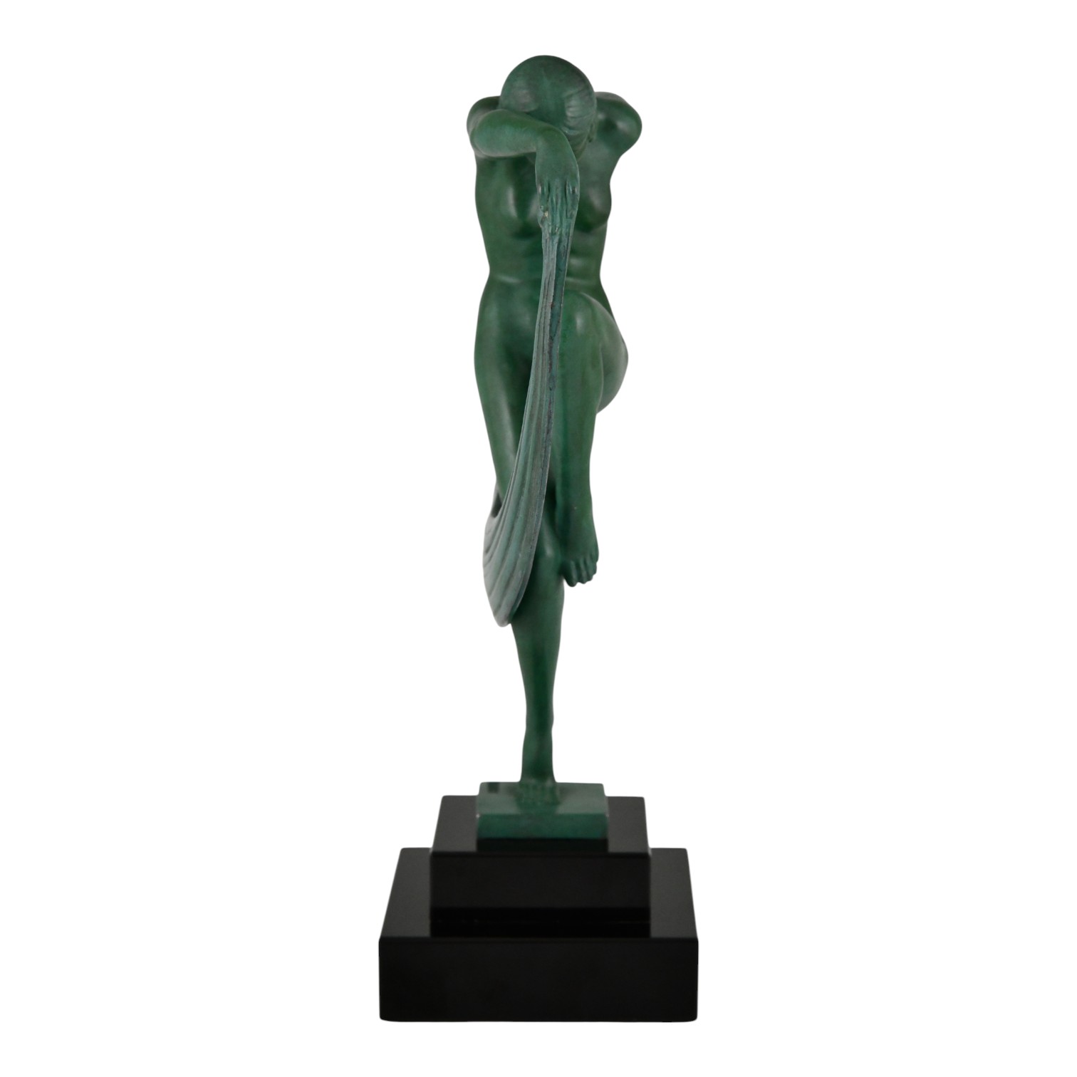 Art Deco sculptuur danseres met sluier FOLIE Art Deco sculptuur danseres met sluier FOLIE
