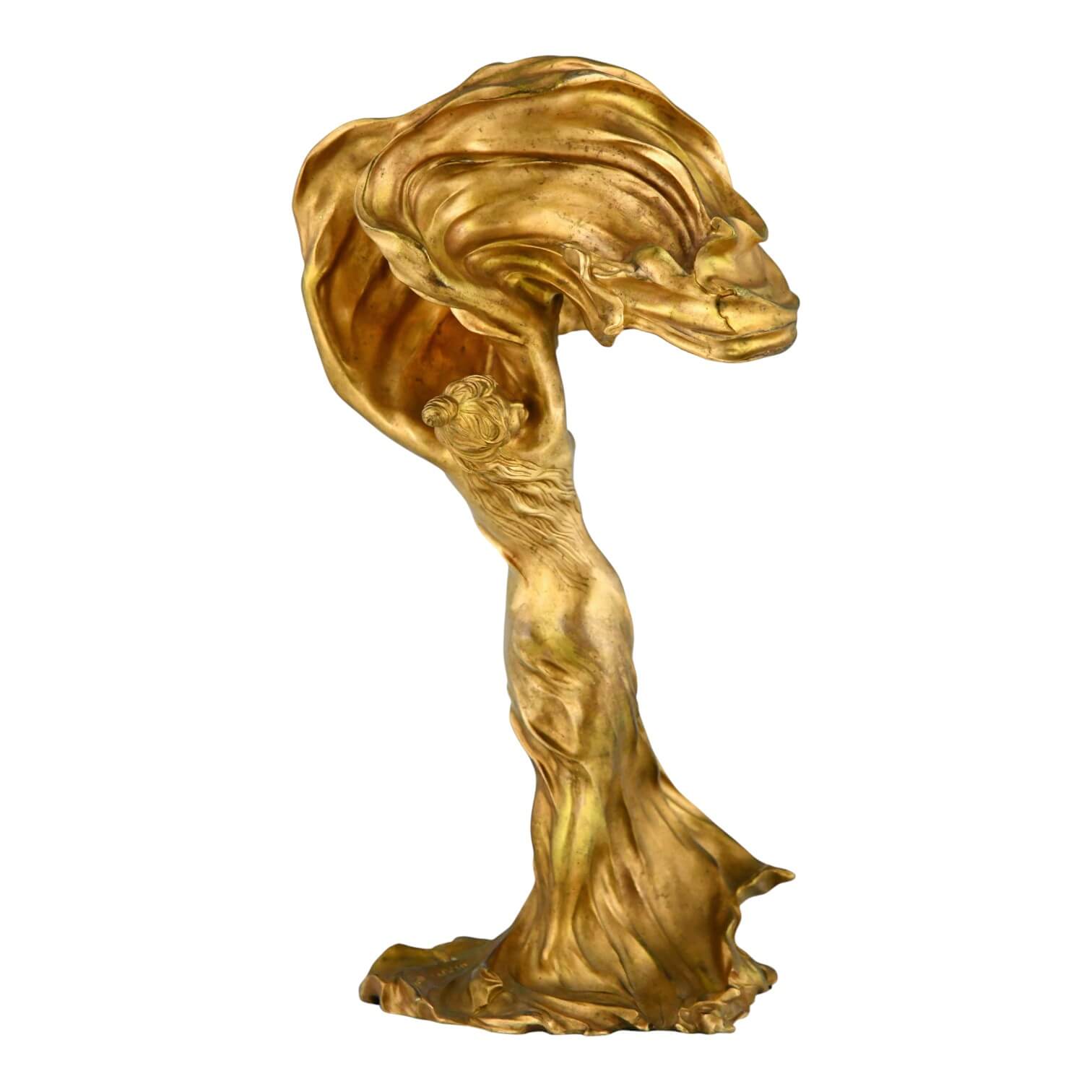 Art Nouveau bronzen lamp Loïe Fuller Art Nouveau bronzen lamp Loïe Fuller