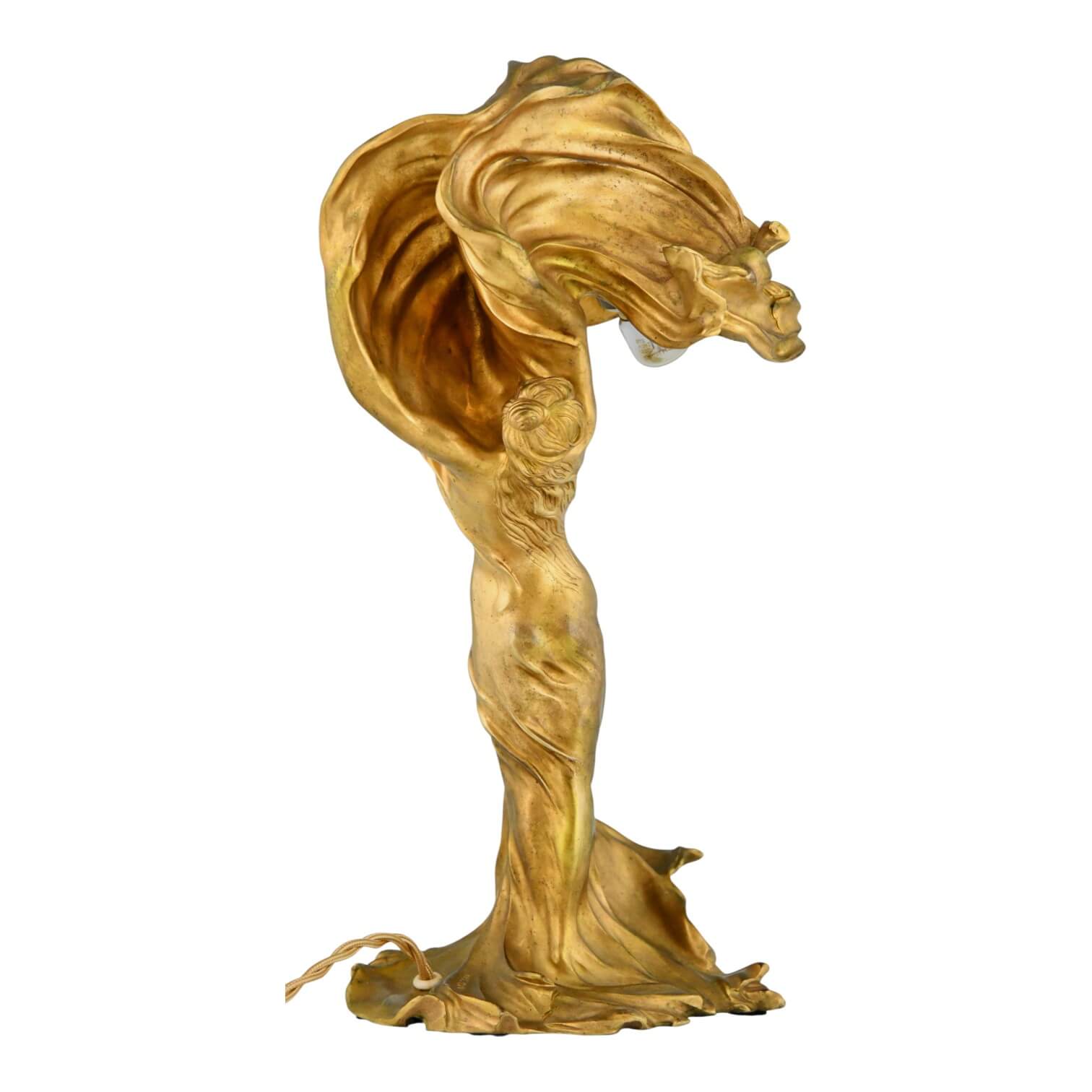 Art Nouveau bronzen lamp Loïe Fuller Art Nouveau bronzen lamp Loïe Fuller