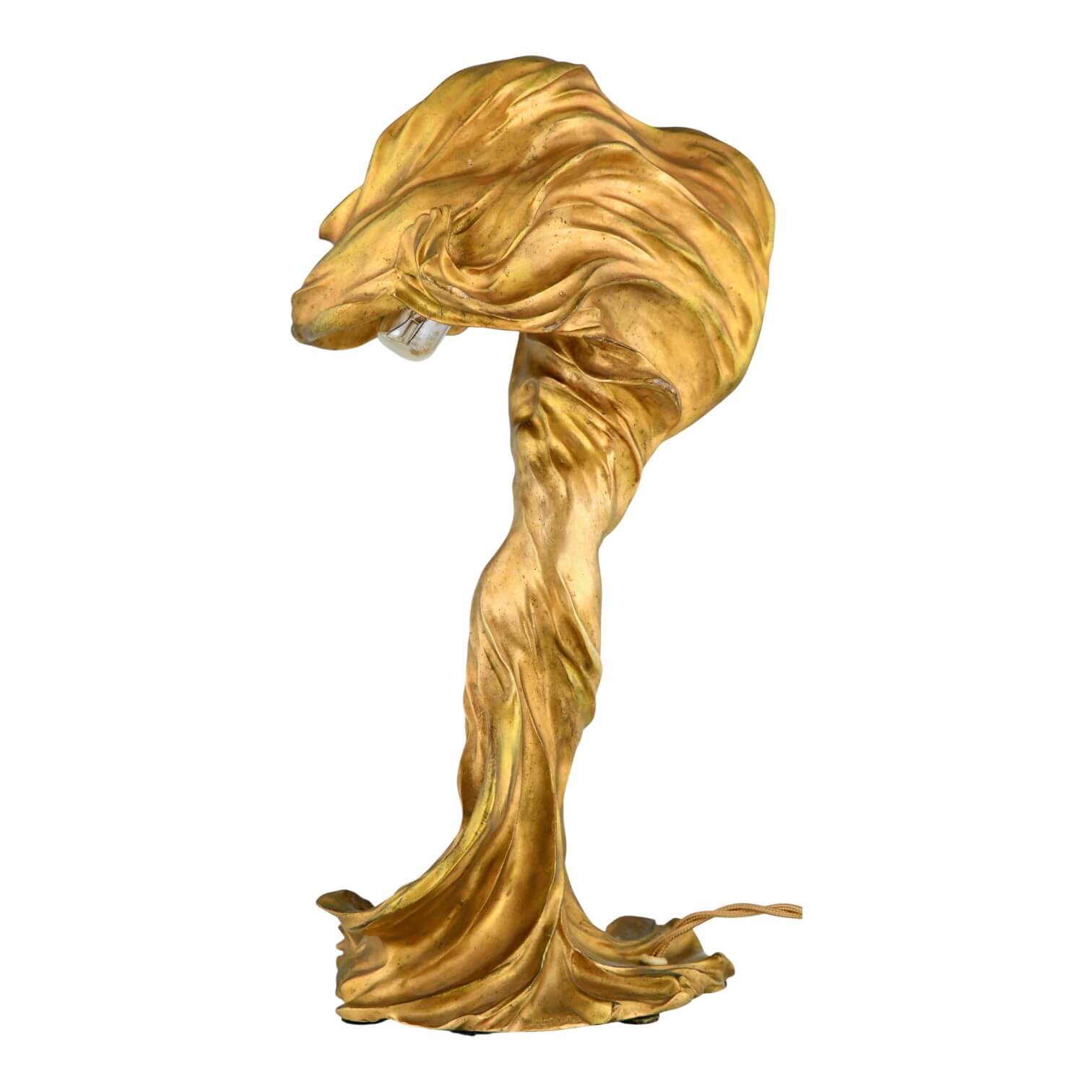 Art Nouveau bronzen lamp Loïe Fuller Art Nouveau bronzen lamp Loïe Fuller