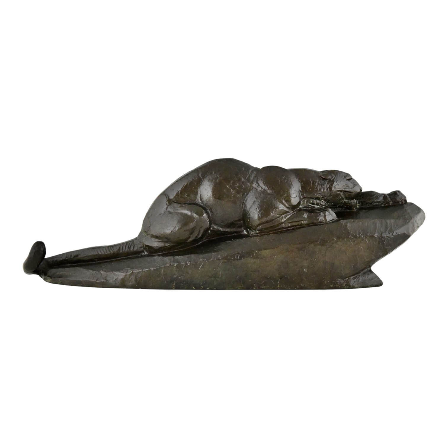Becquerel Art Deco bronze panther - 1-Deconamic