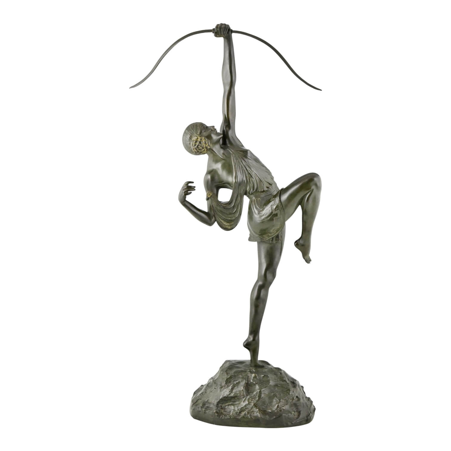 Diana Pierre Le Faguays Art Deco bronze sculpture - 1-Deconamic