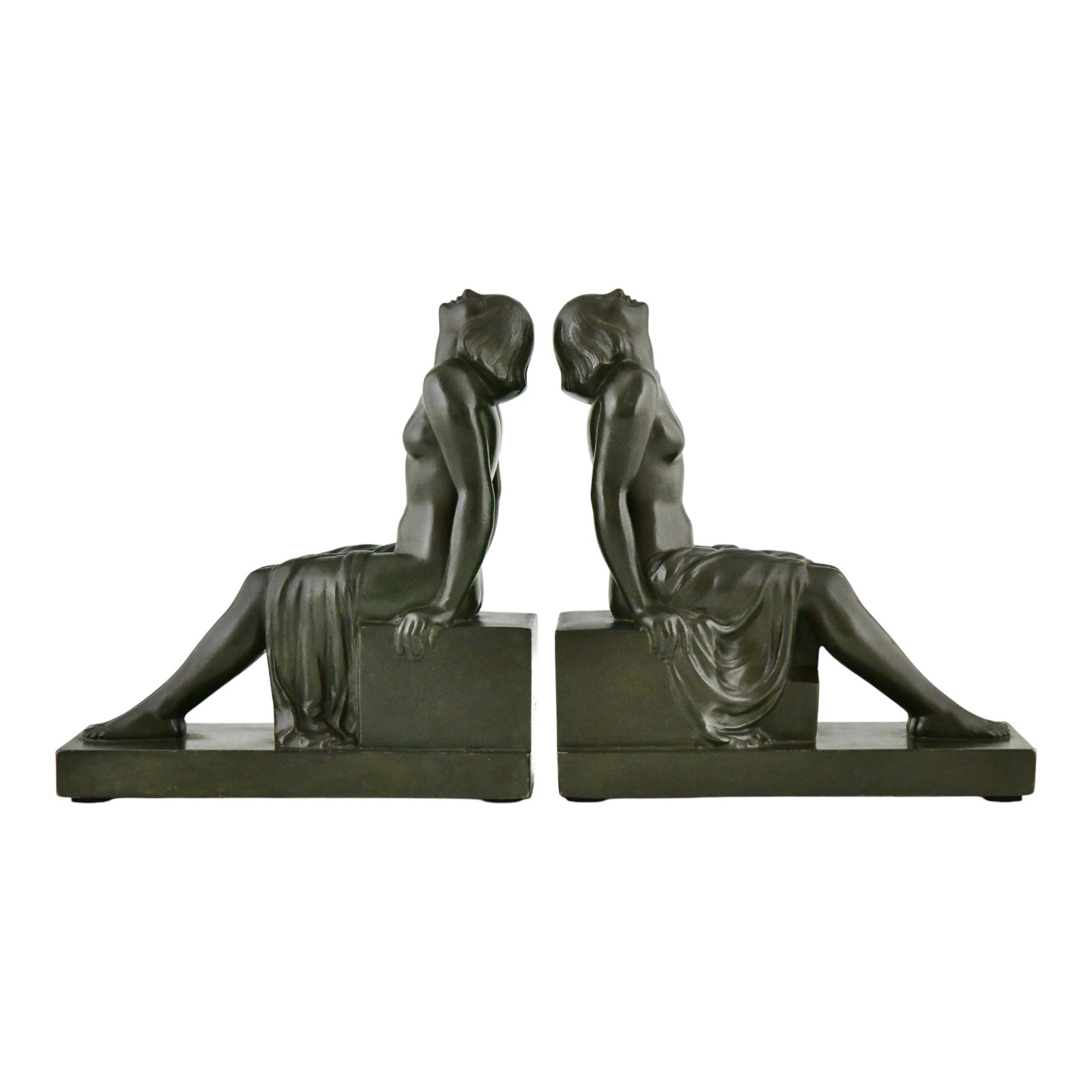 Janle Art deco bookends nudes Insouciance - 1-Deconamic