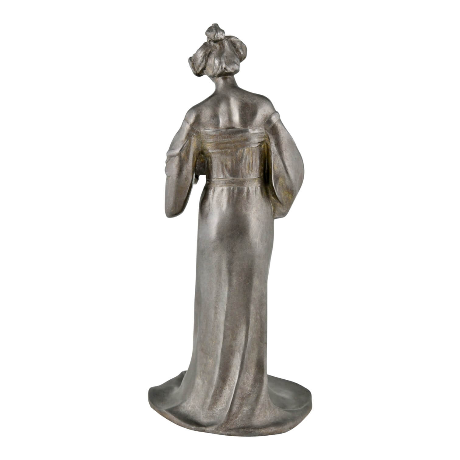 Art Nouveau Skulptur Frau mit Schmuckkästchen Art Nouveau Skulptur Frau mit Schmuckkästchen