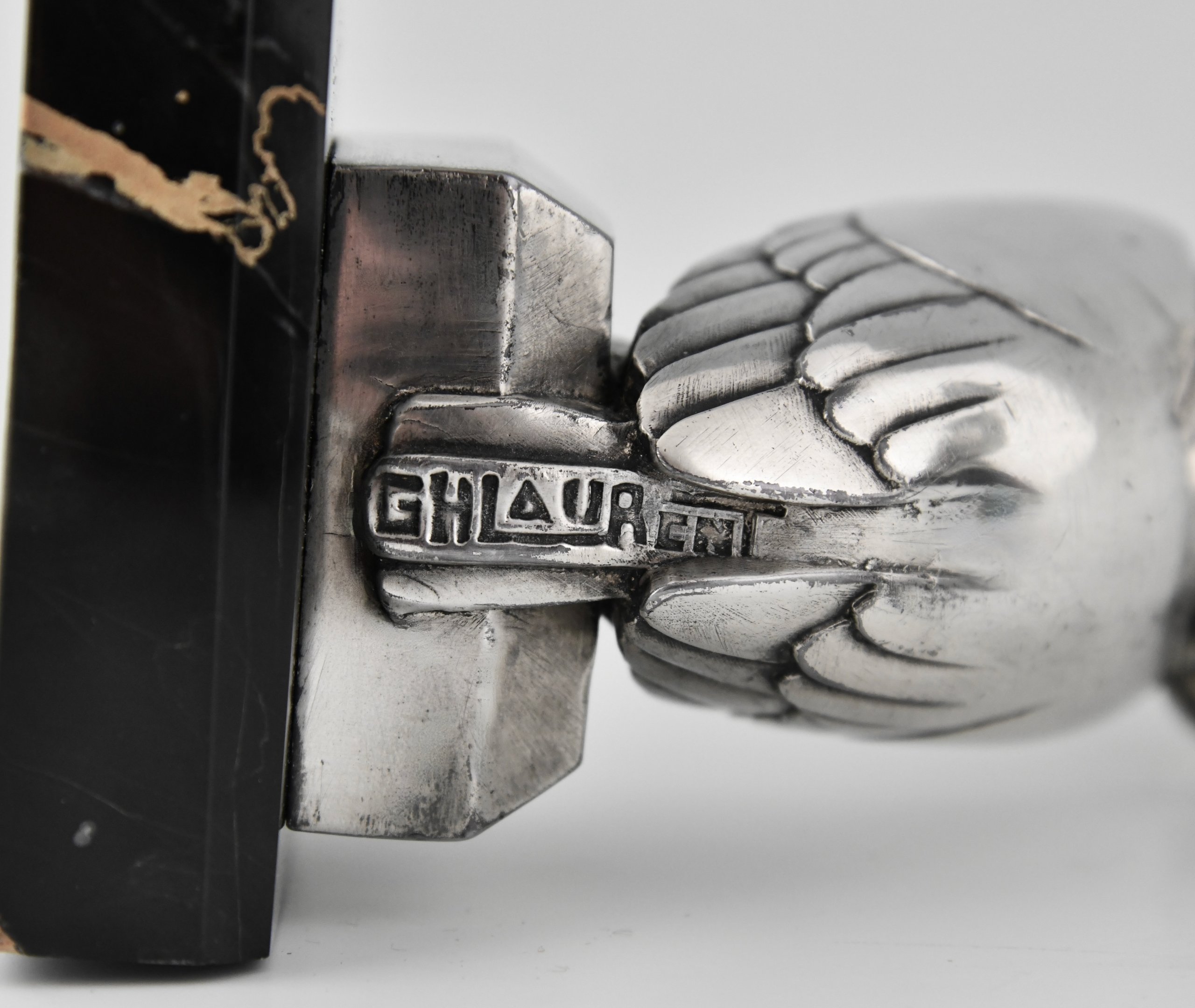 Art Deco papegaai boekensteunen Art Deco papegaai boekensteunen