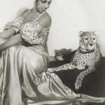 Josephine Baker with cheeta Art deco panther Deconamic