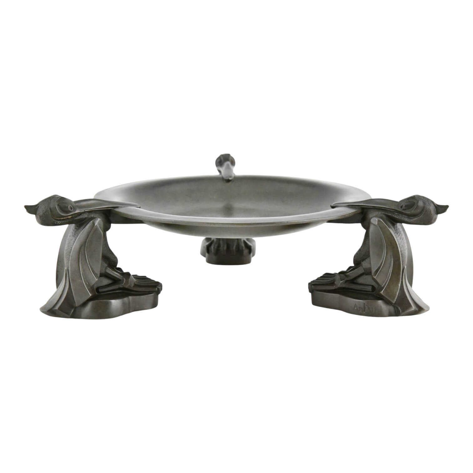 Artus Max Le Verrier pelican tray Art Deco - DECONAMIC