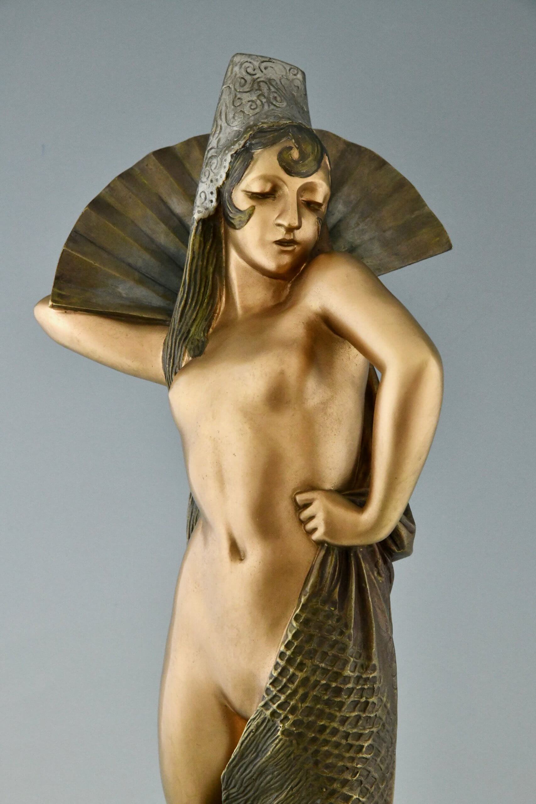 Art-Déco Bronze Spanische Tänzerin Art-Déco Bronze Spanische Tänzerin