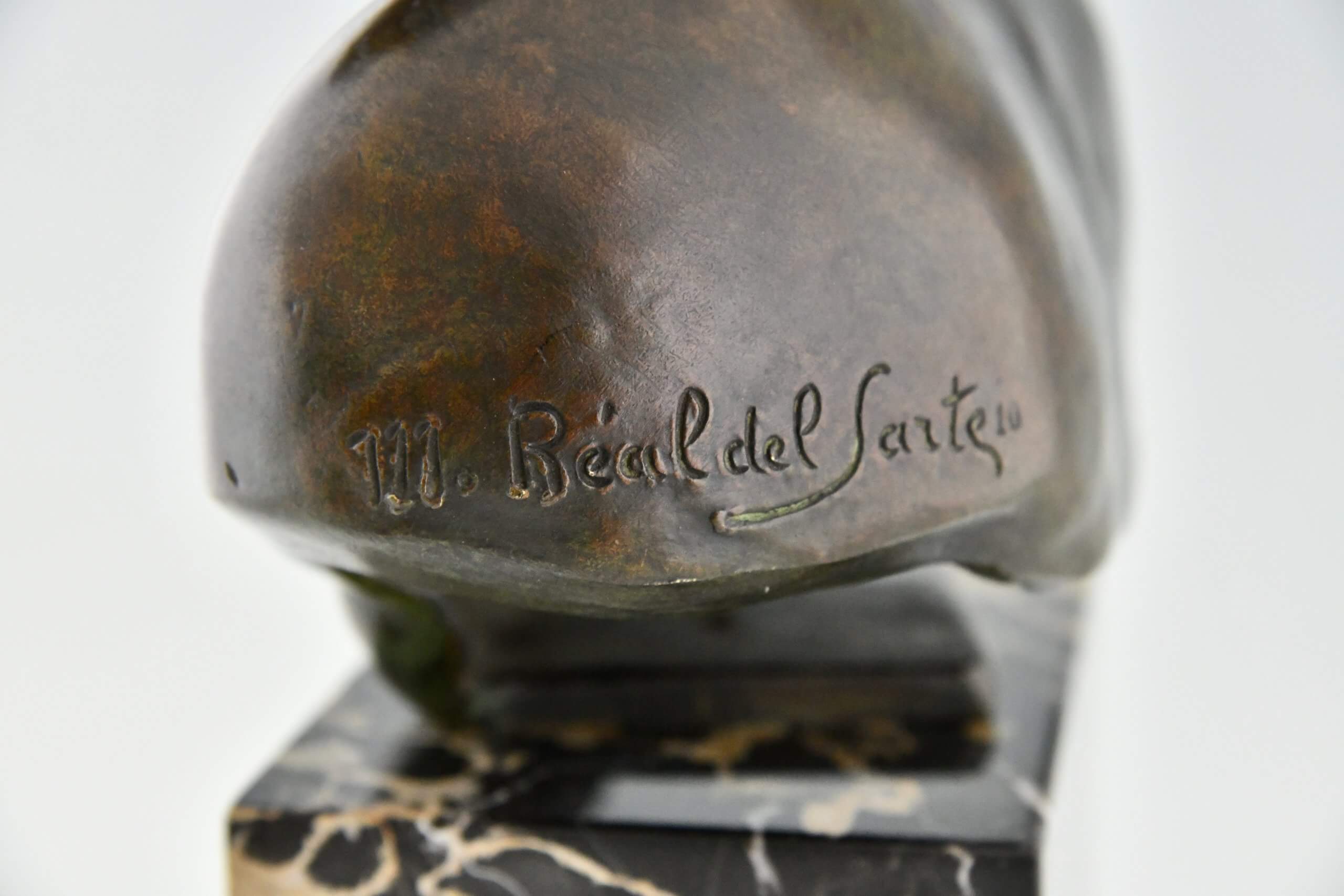 La Faunesse Art Deco Bronze Bust La Faunesse Art Deco Bronze Bust